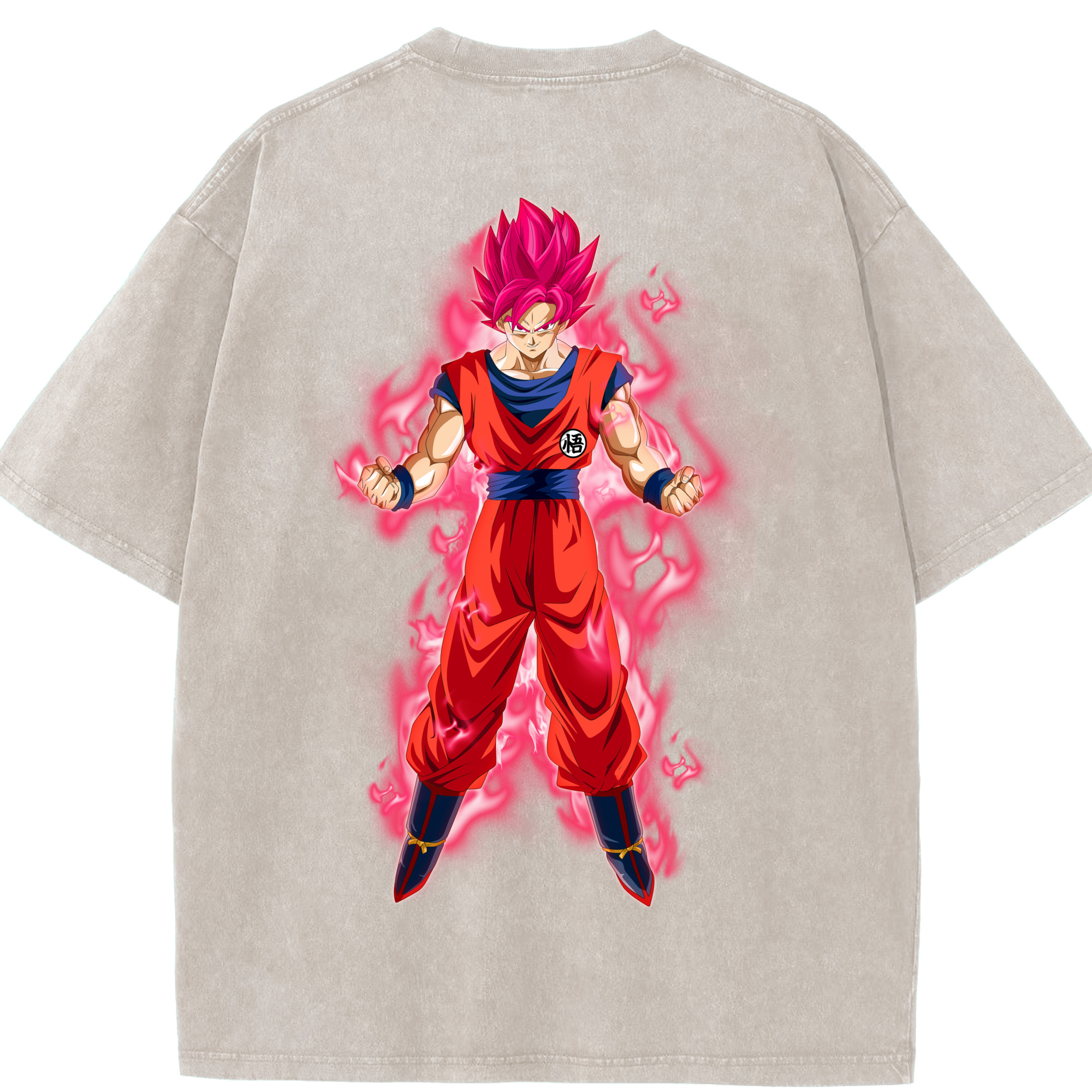 （画像用） ドラゴンボール 孫 悟飯（そんごはん）DRAGON BALL Son Gohan 綿100% ヴィンテージ風 半袖Tシャツ（背面プリント）