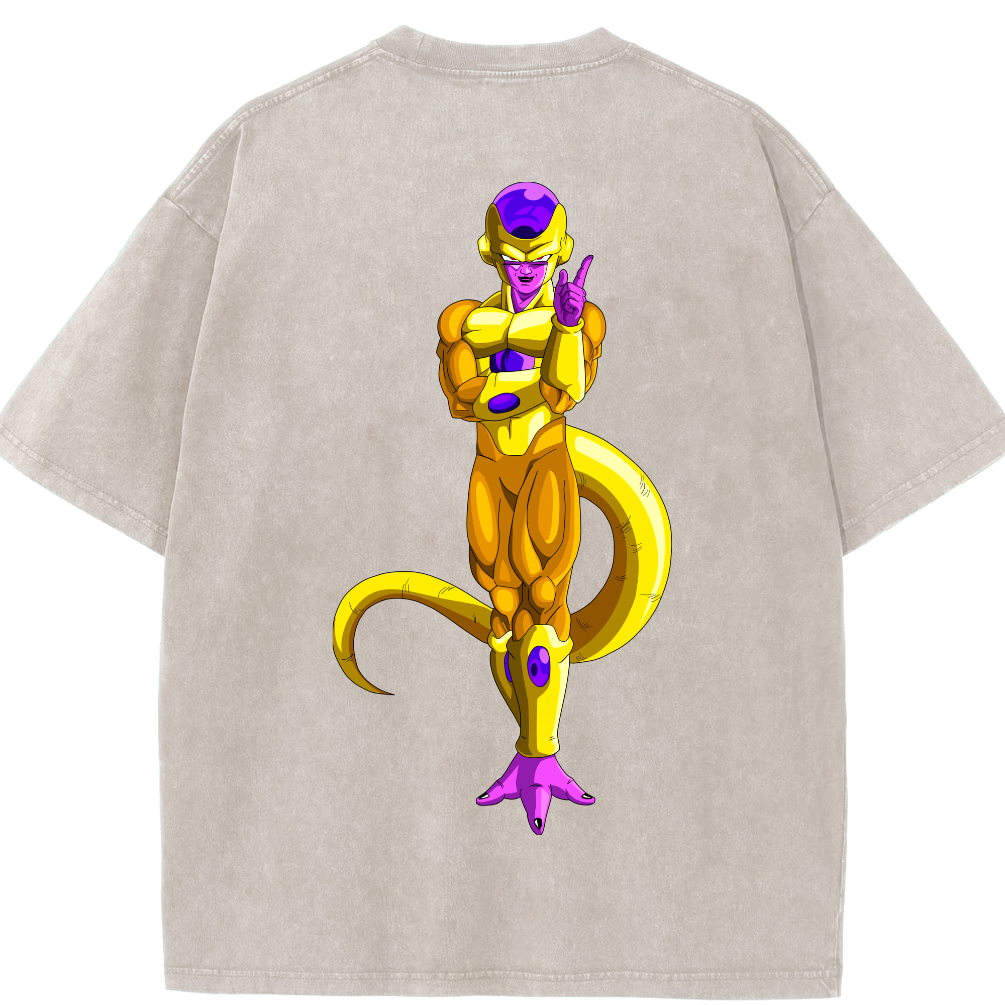ドラゴンボール フリーザ DRAGON BALL Frieza 綿100% ヴィンテージ風 半袖Tシャツ（背面プリント）