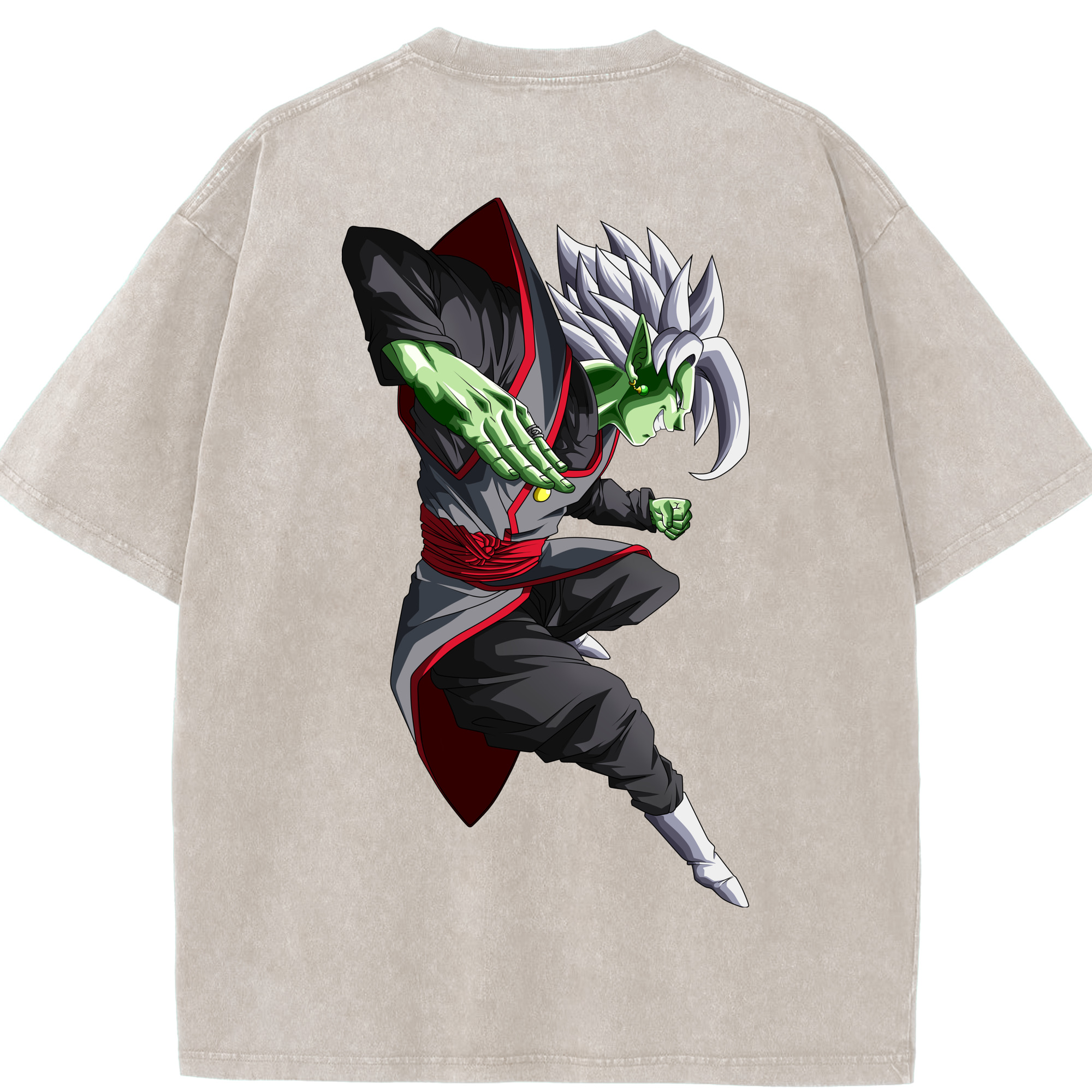 （画像用） ドラゴンボール ベジット DRAGON BALL Vegetto 綿100% ヴィンテージ風 半袖Tシャツ（背面プリント）