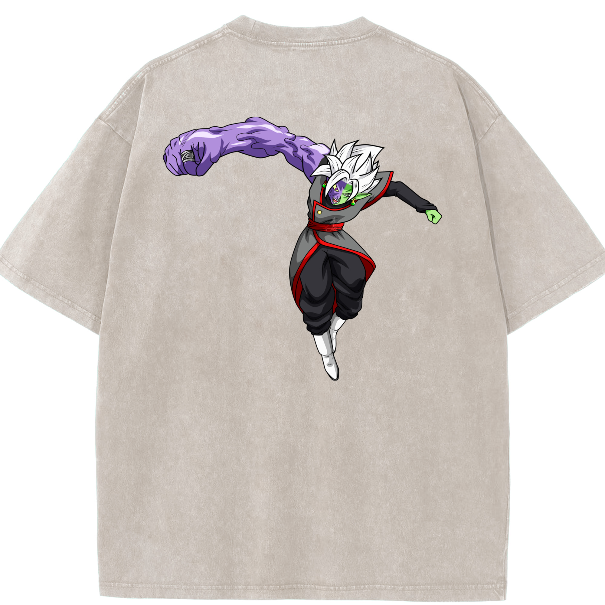 （画像用） ドラゴンボール ベジット DRAGON BALL Vegetto 綿100% ヴィンテージ風 半袖Tシャツ（背面プリント）