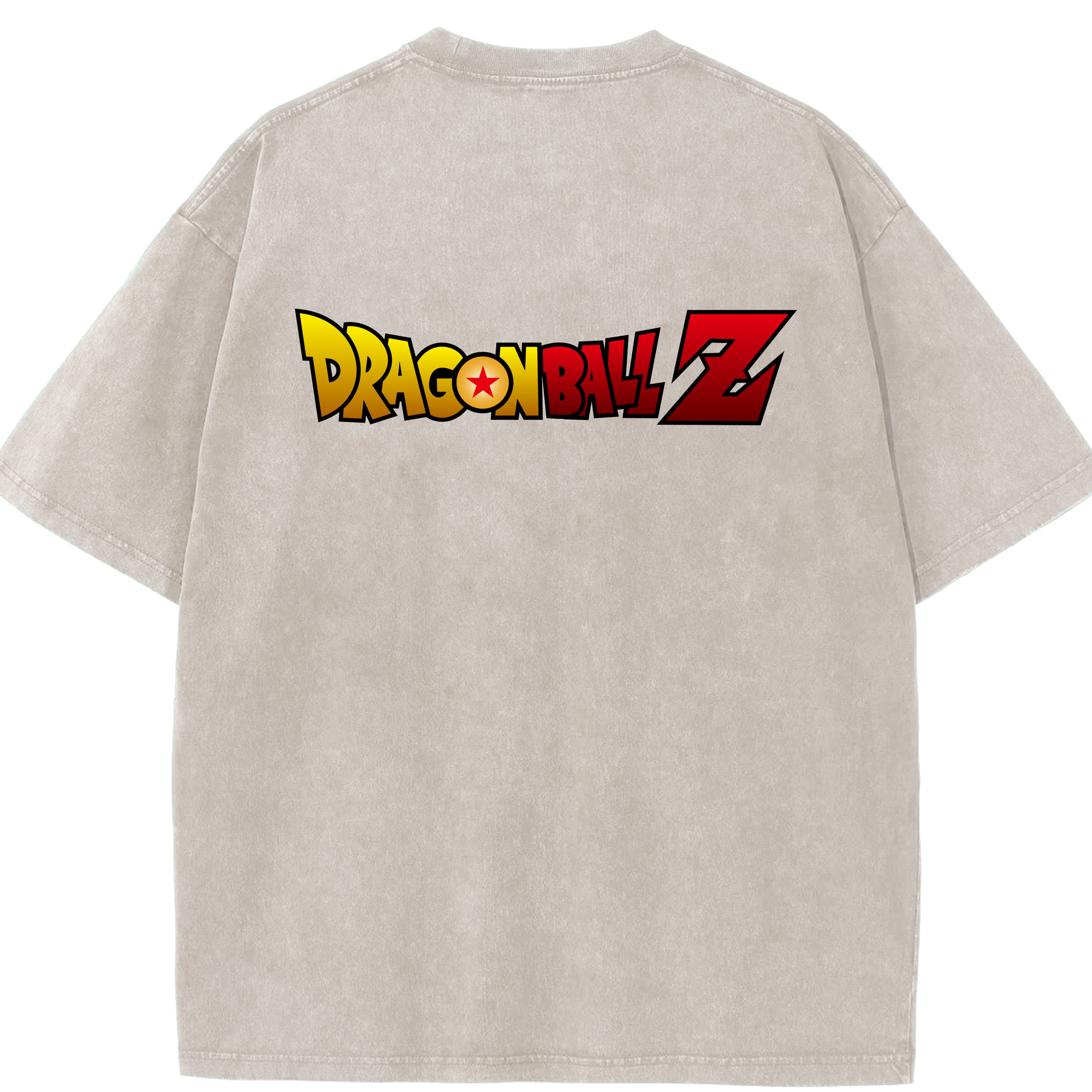 （画像用） ドラゴンボール DRAGON BALL 綿100% ヴィンテージ風 半袖Tシャツ（背面プリント）