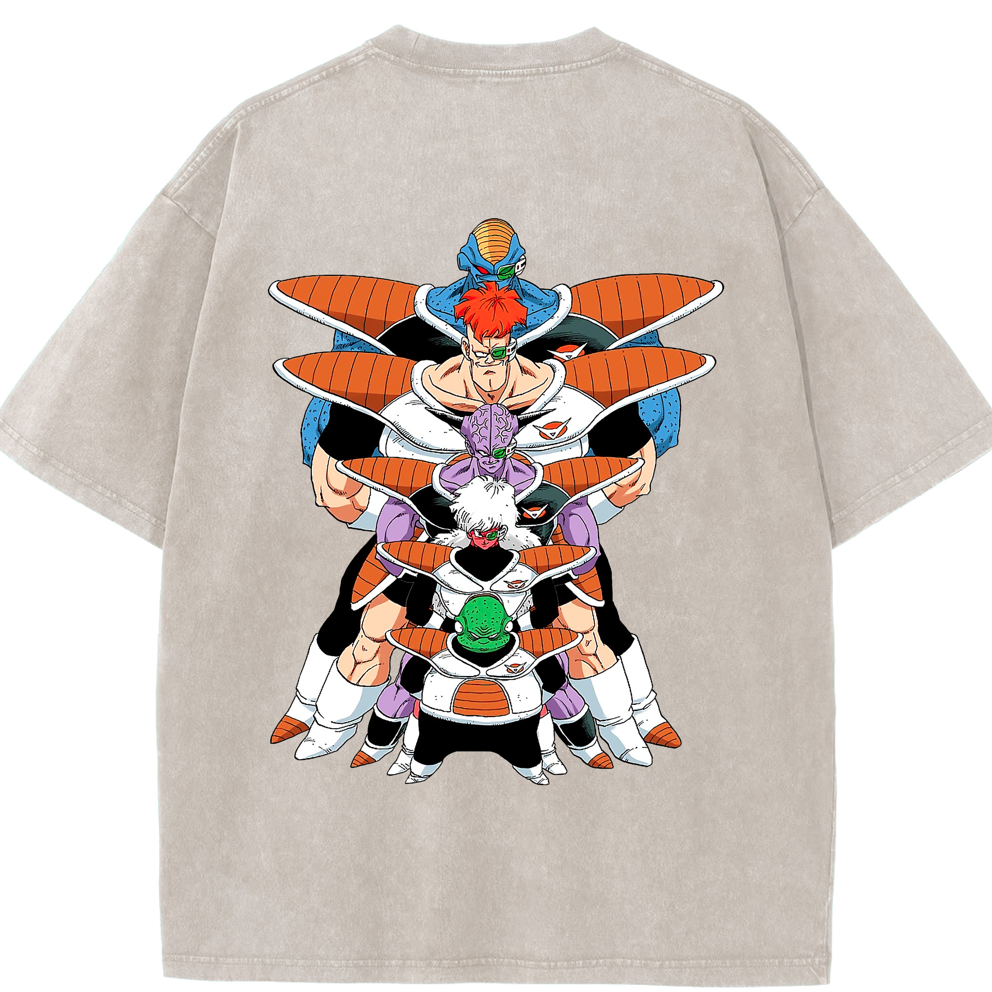 （画像用） ドラゴンボール DRAGON BALL 綿100% ヴィンテージ風 半袖Tシャツ（背面プリント）