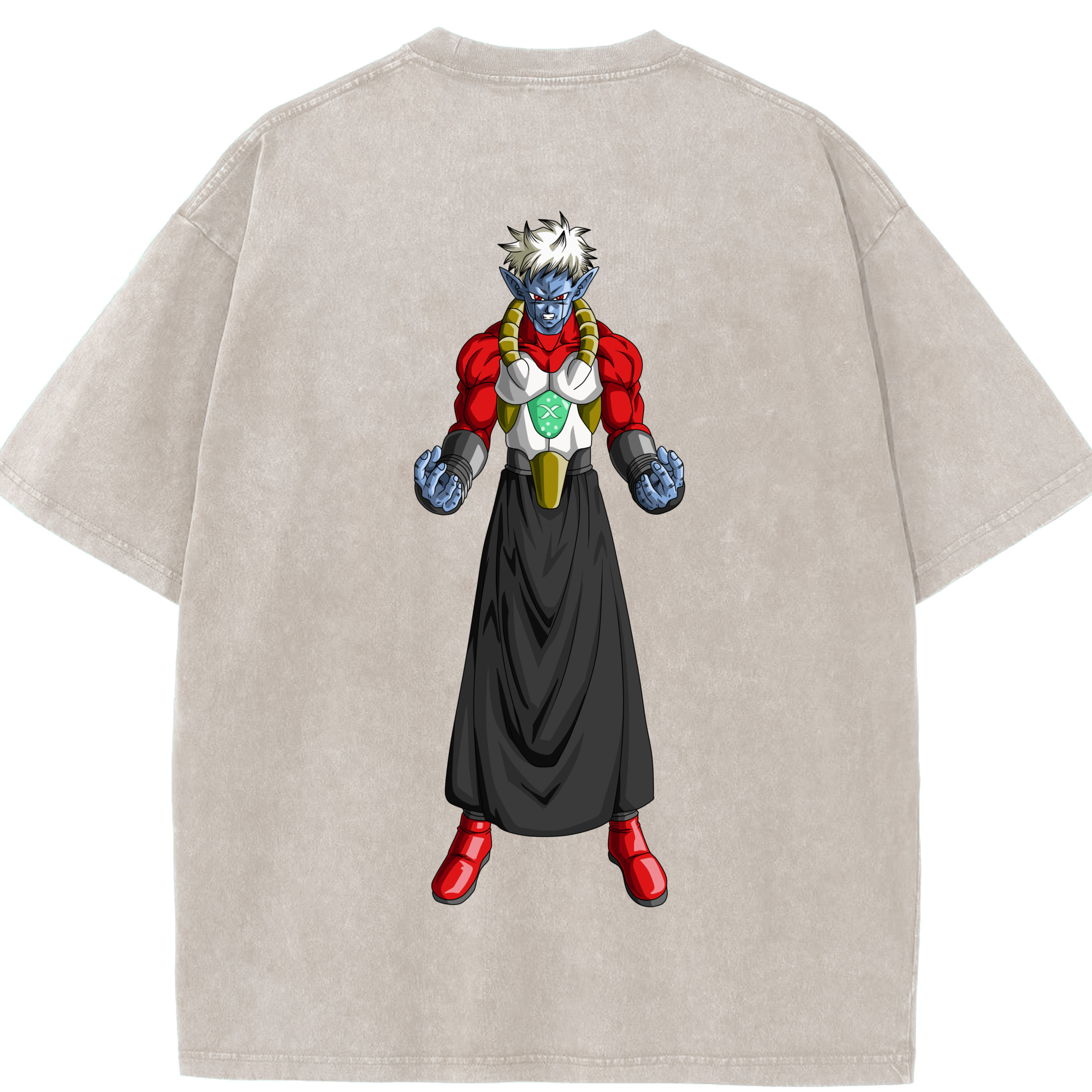 （画像用） ドラゴンボール DRAGON BALL 綿100% ヴィンテージ風 半袖Tシャツ（背面プリント）