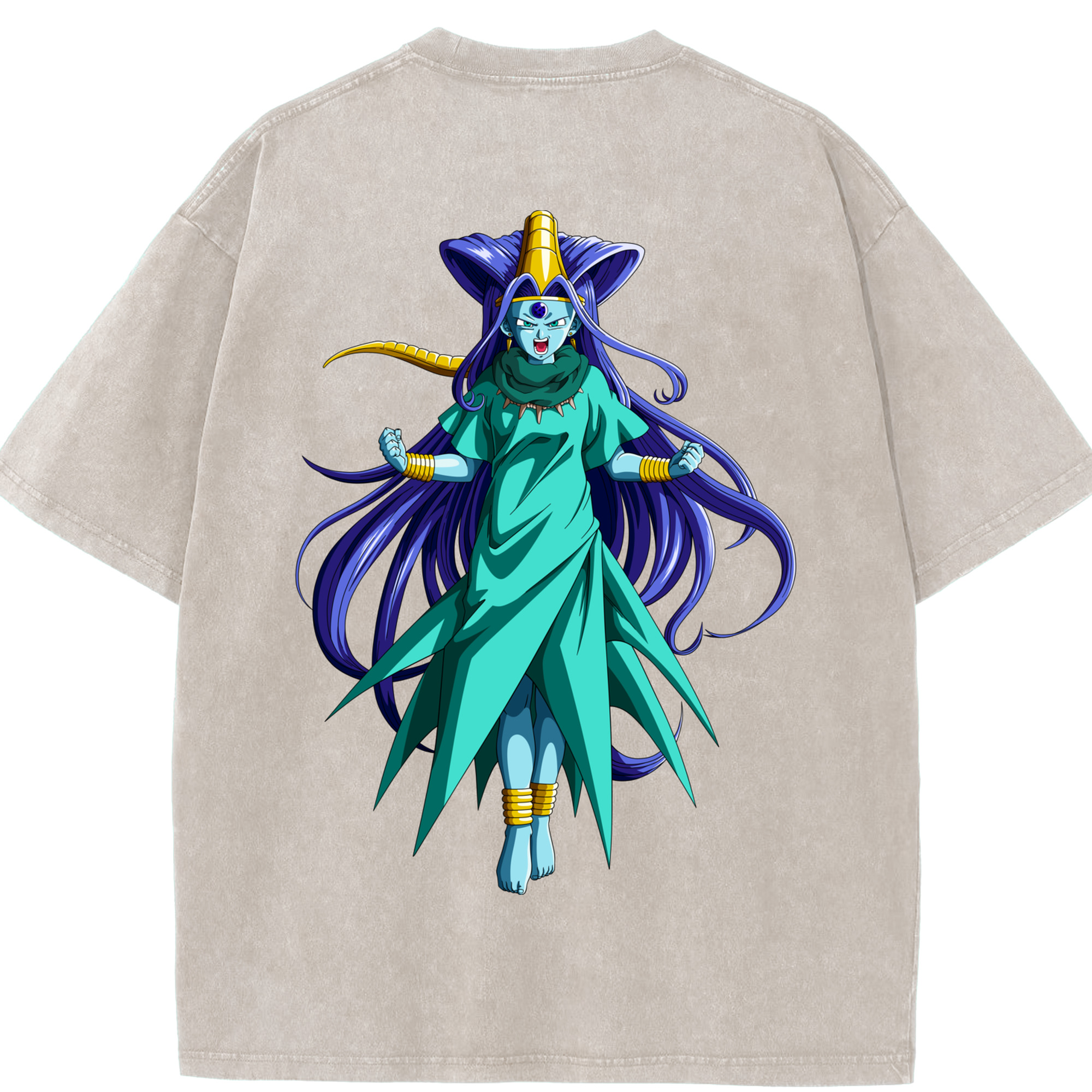 （画像用） ドラゴンボール DRAGON BALL 綿100% ヴィンテージ風 半袖Tシャツ（背面プリント）