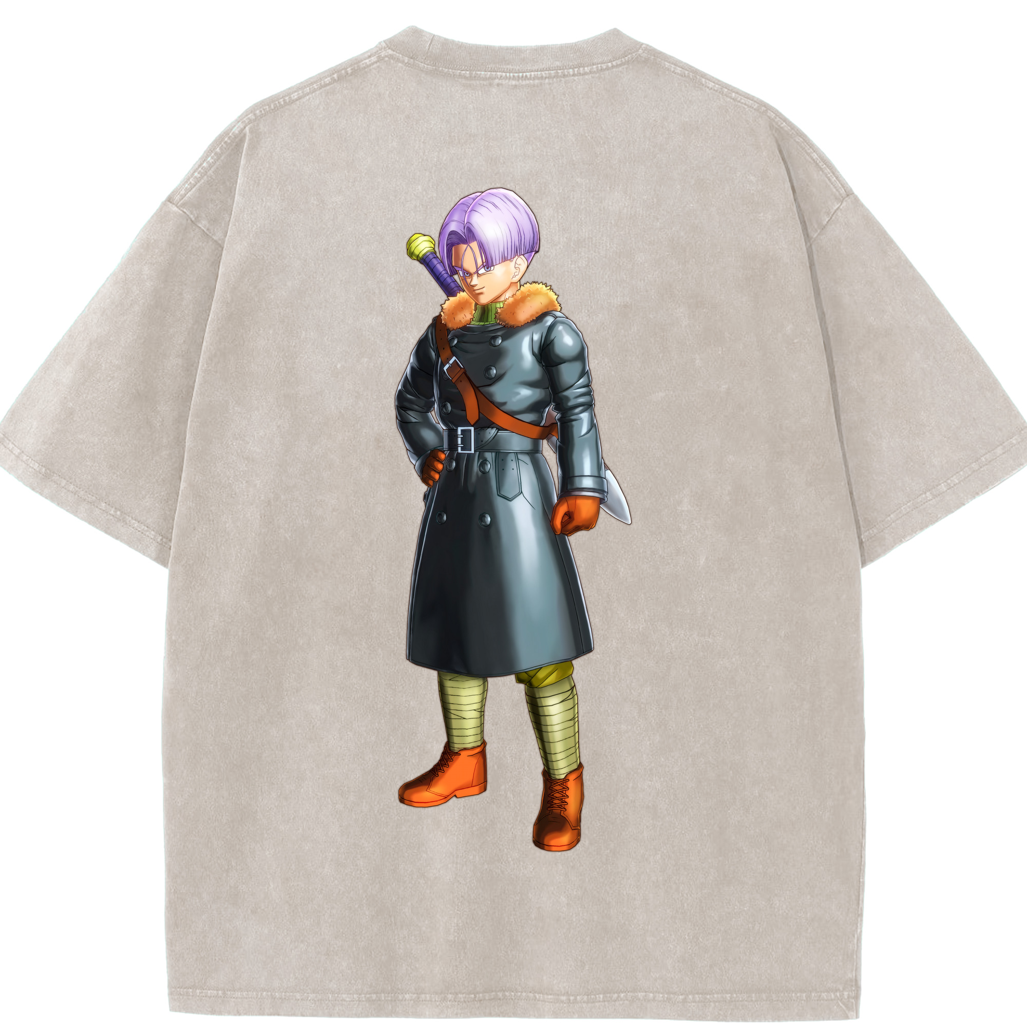 （画像用） ドラゴンボール DRAGON BALL 綿100% ヴィンテージ風 半袖Tシャツ（背面プリント）