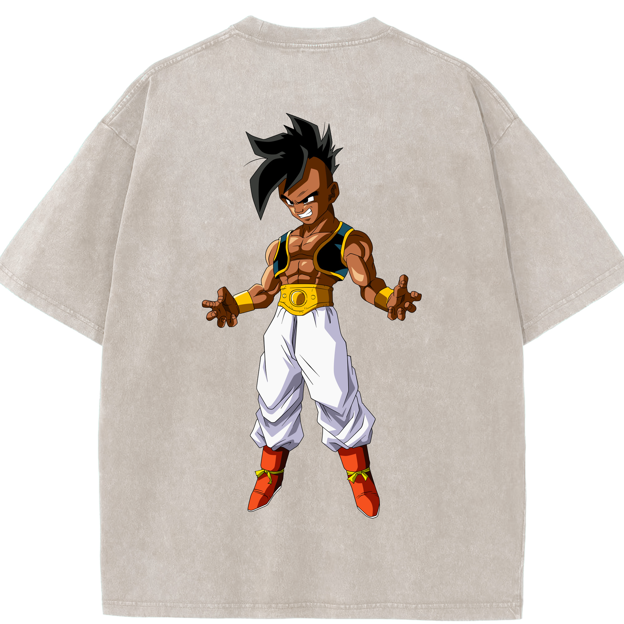 （画像用） ドラゴンボール DRAGON BALL 綿100% ヴィンテージ風 半袖Tシャツ（背面プリント）