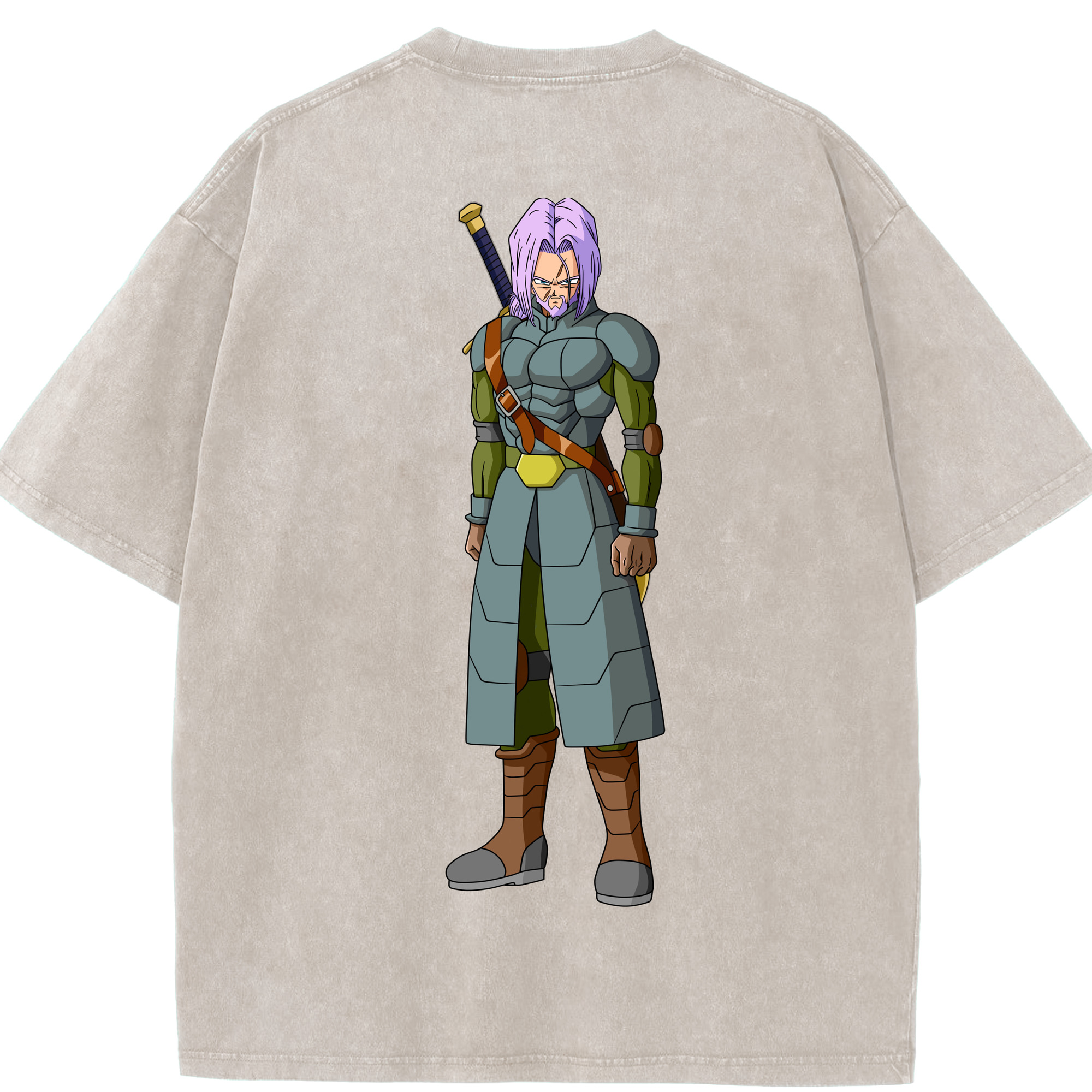 （画像用） ドラゴンボール DRAGON BALL 綿100% ヴィンテージ風 半袖Tシャツ（背面プリント）