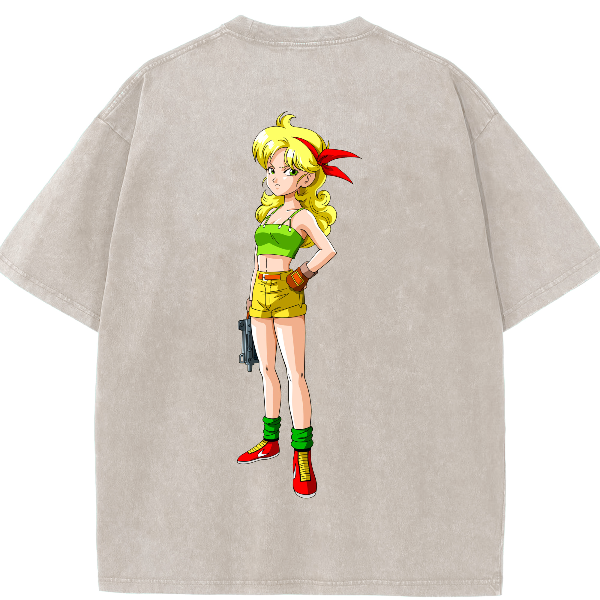 （画像用） ドラゴンボール DRAGON BALL 綿100% ヴィンテージ風 半袖Tシャツ（背面プリント）