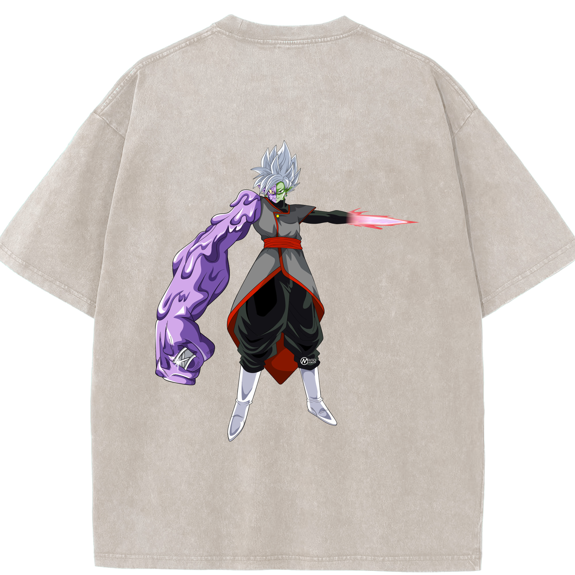 （画像用） ドラゴンボール DRAGON BALL 綿100% ヴィンテージ風 半袖Tシャツ（背面プリント）