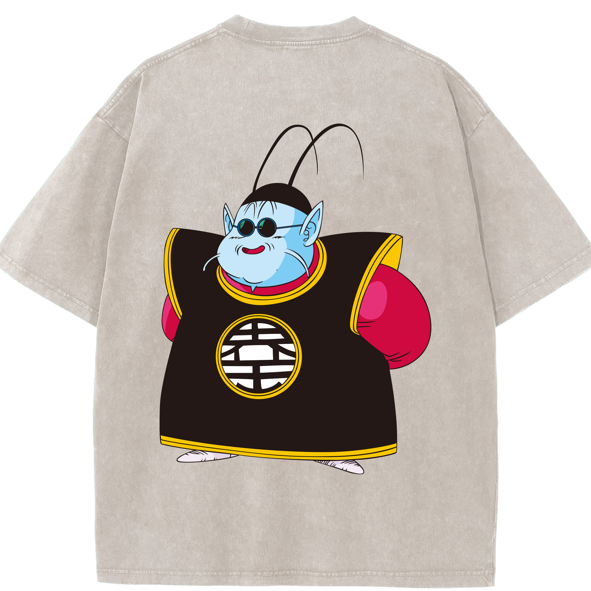 （画像用） ドラゴンボール DRAGON BALL 綿100% ヴィンテージ風 半袖Tシャツ（背面プリント）