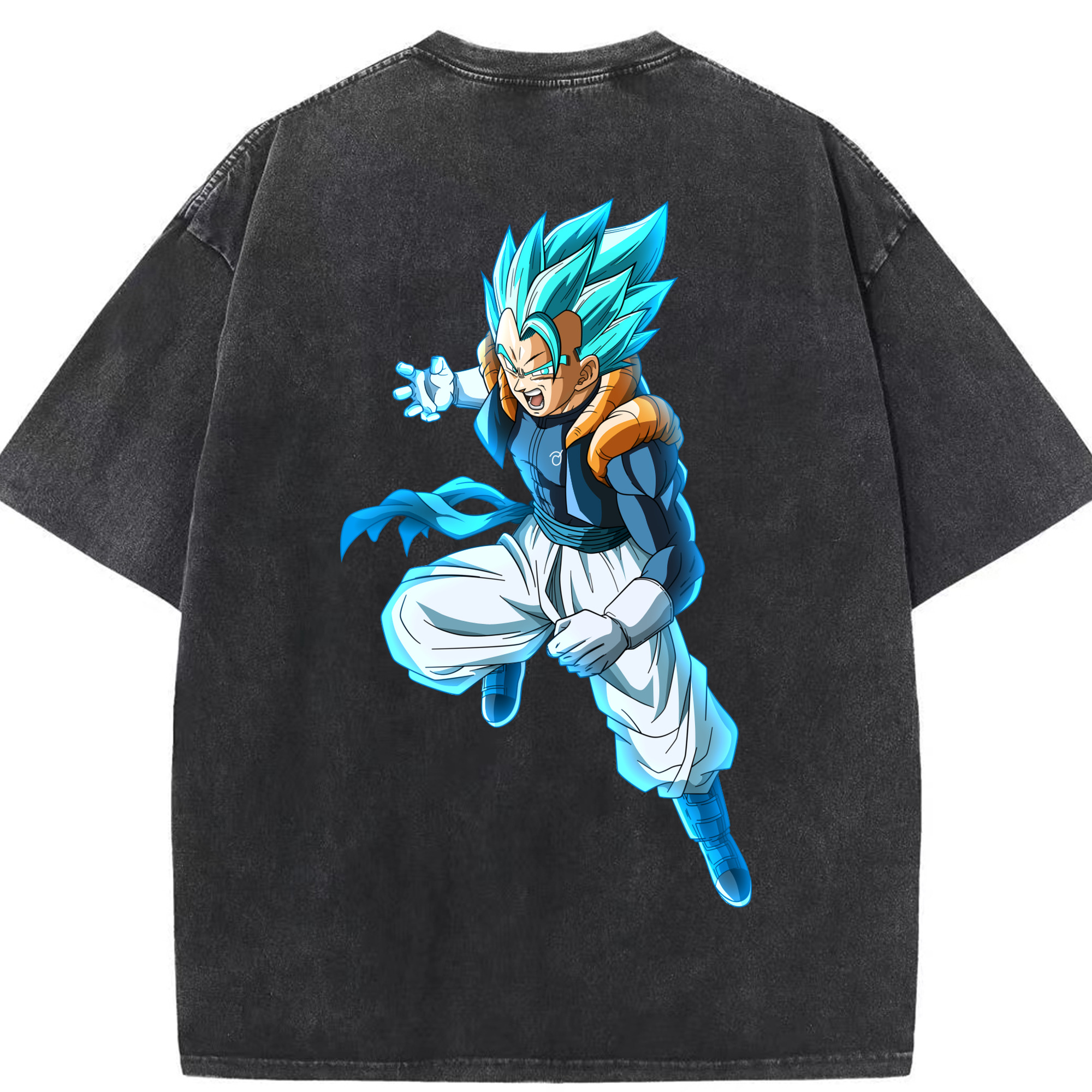 （画像用） ドラゴンボール ベジータ四世（Bejīta Yonsei）DRAGON BALL Vegeta IV 綿100% ヴィンテージ風 半袖Tシャツ（背面プリント）