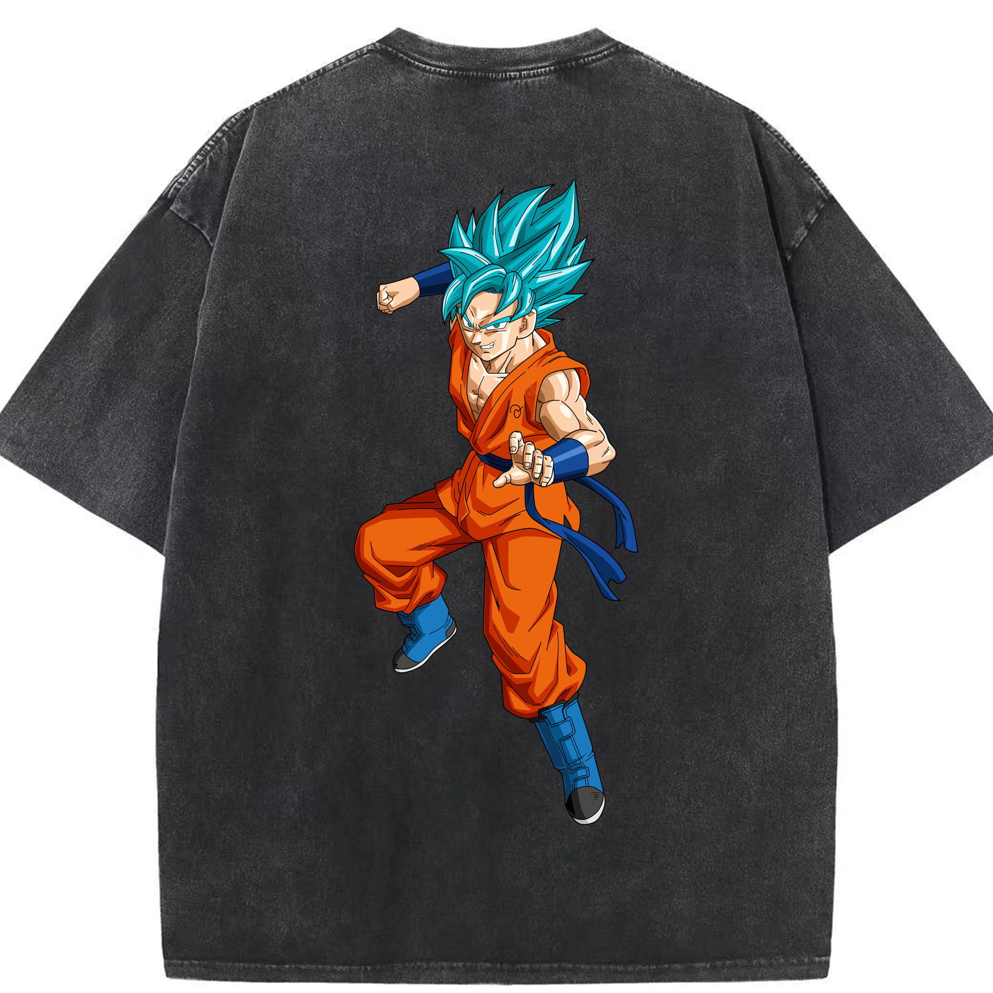（画像用） ドラゴンボール ベジット DRAGON BALL Vegetto 綿100% ヴィンテージ風 半袖Tシャツ（背面プリント）