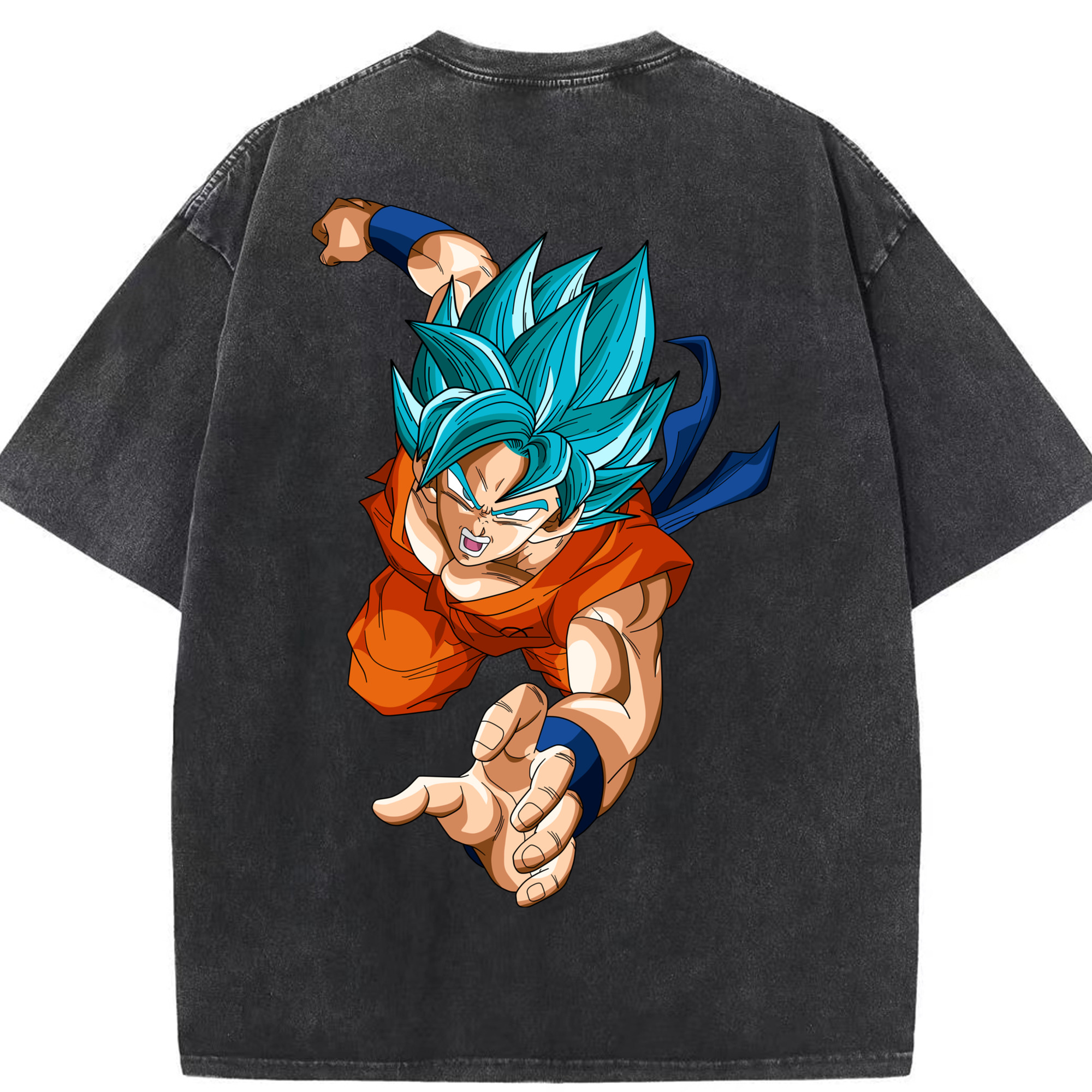 （画像用） ドラゴンボール ベジット DRAGON BALL Vegetto 綿100% ヴィンテージ風 半袖Tシャツ（背面プリント）