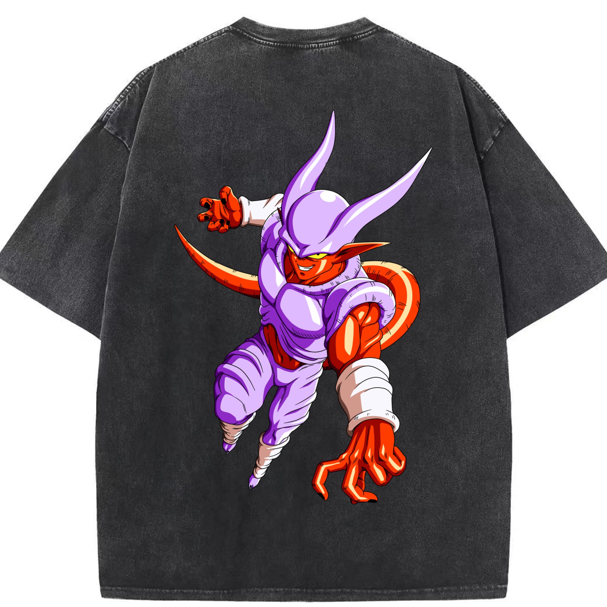 （画像用） ドラゴンボール ジャネンバ DRAGON BALL Janemba 綿100% ヴィンテージ風 半袖Tシャツ（背面プリント）