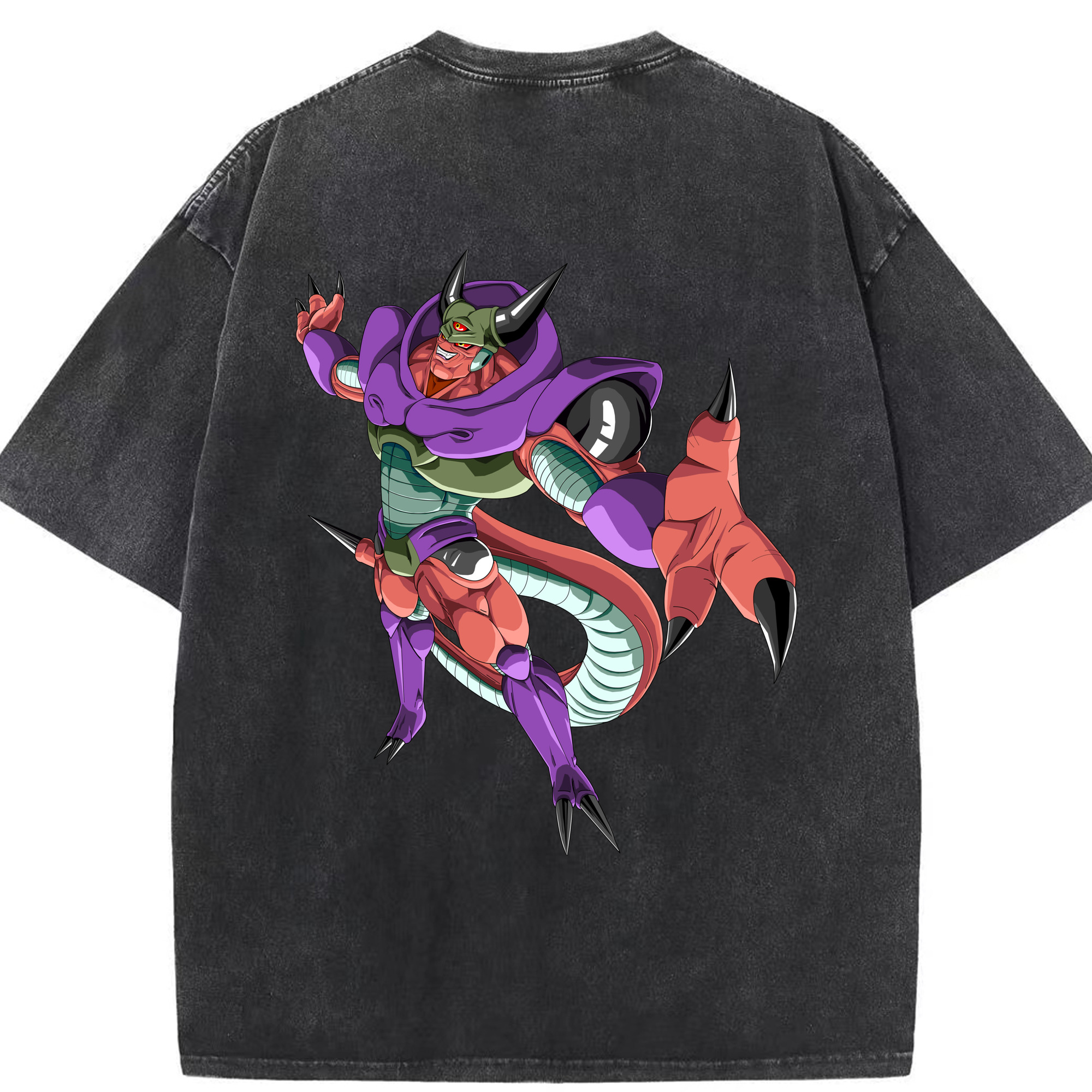 （画像用） ドラゴンボール ジャネンバ DRAGON BALL Janemba 綿100% ヴィンテージ風 半袖Tシャツ（背面プリント）