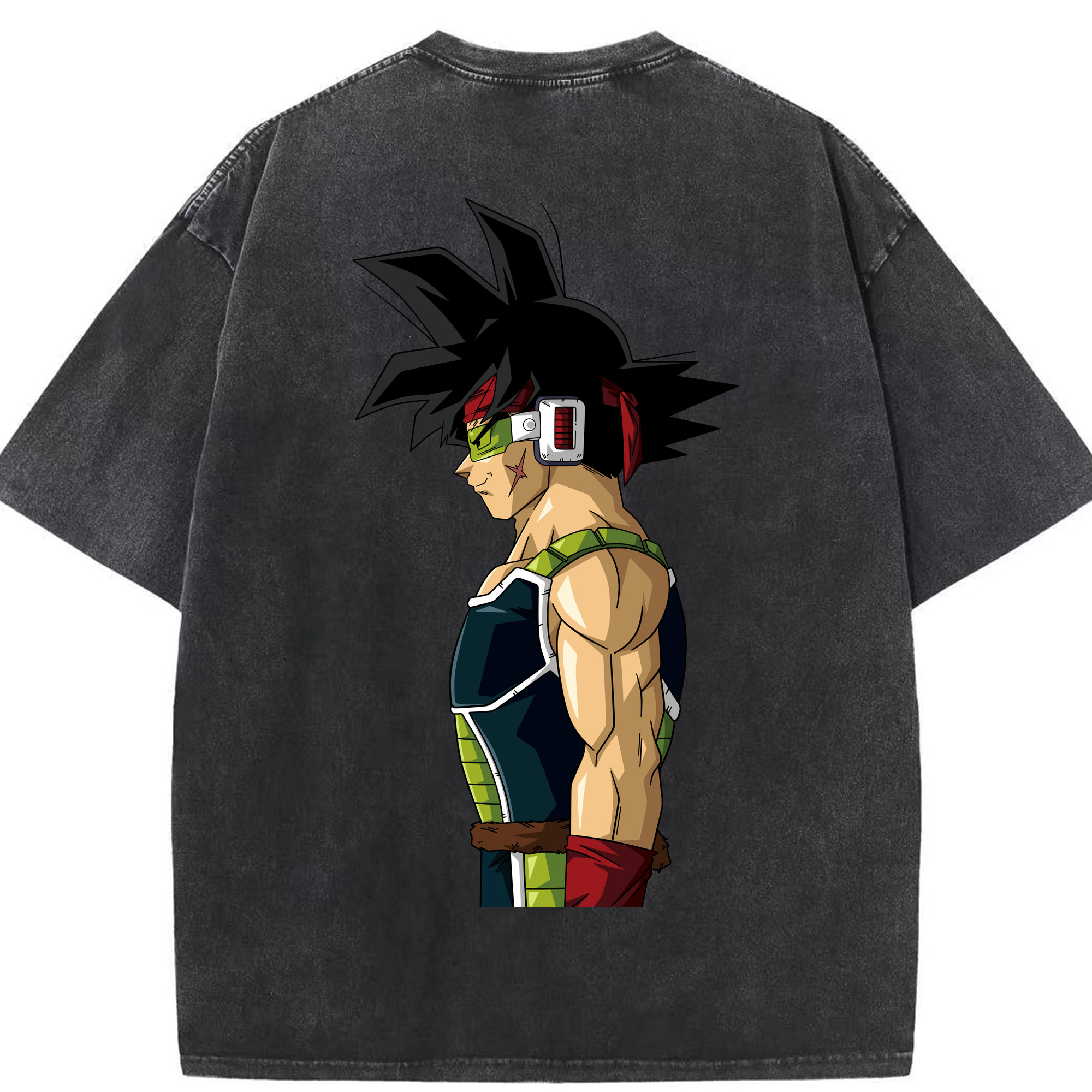 （画像用） ドラゴンボール バーダック DRAGON BALL Burdock 綿100% ヴィンテージ風 半袖Tシャツ（背面プリント）