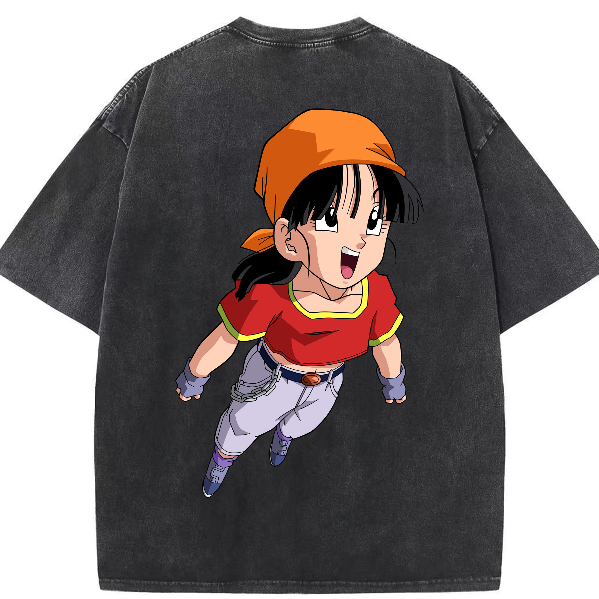 （画像用） ドラゴンボール パン DRAGON BALL Pan 綿100% ヴィンテージ風 半袖Tシャツ（背面プリント）
