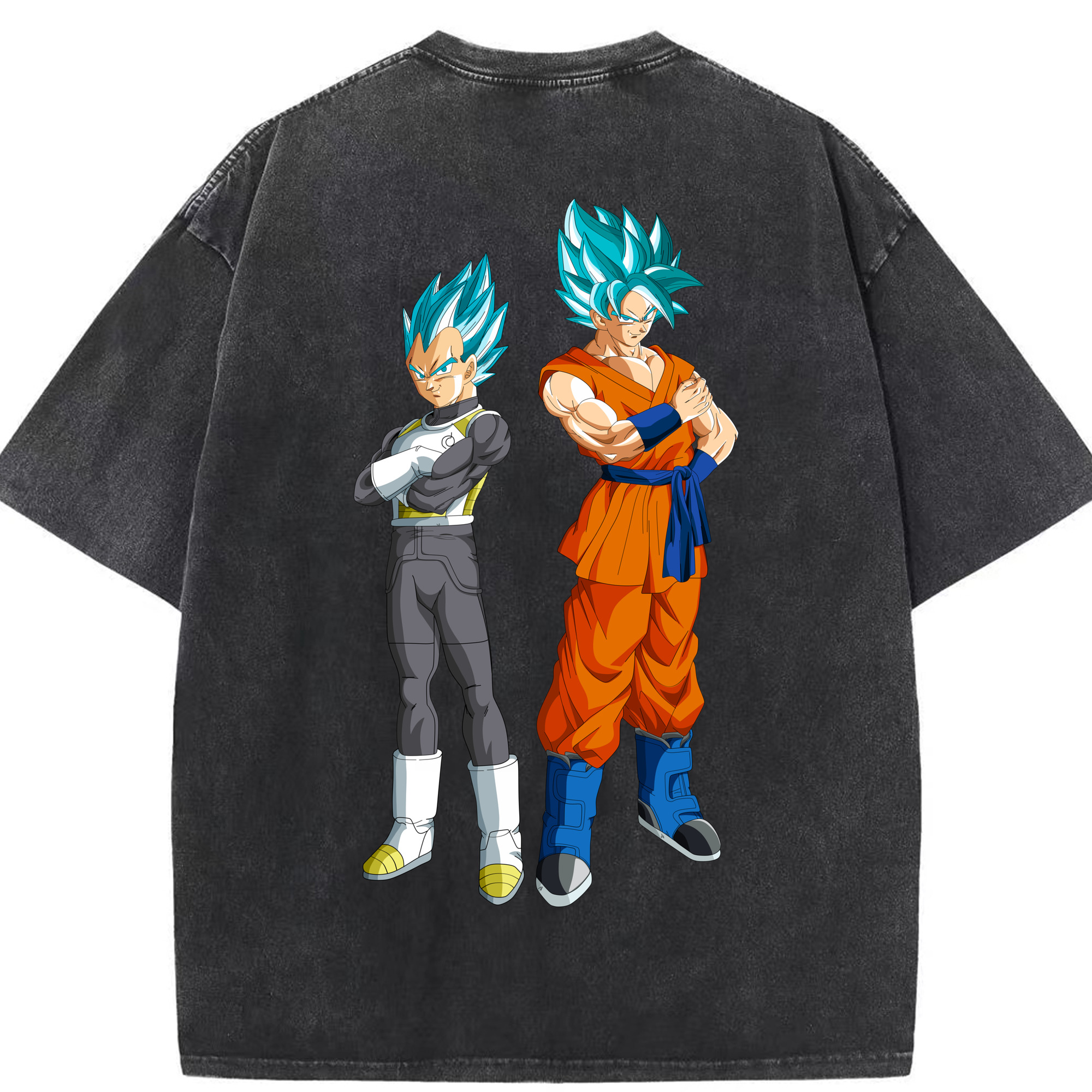 （画像用） ドラゴンボール DRAGON BALL 綿100% ヴィンテージ風 半袖Tシャツ（背面プリント）