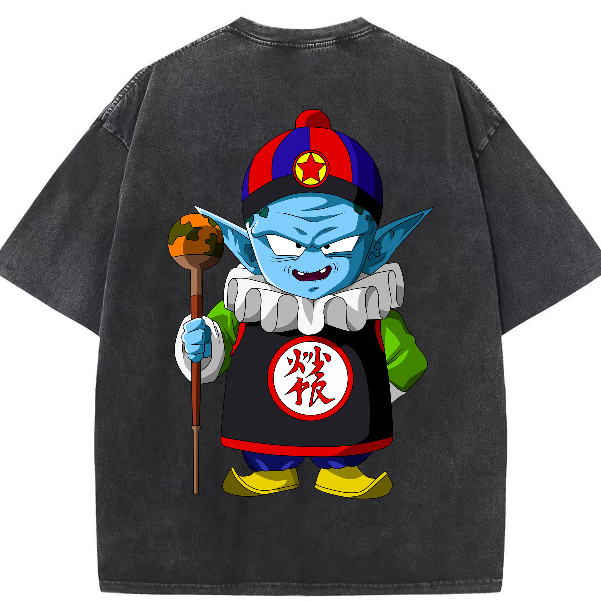 （画像用） ドラゴンボール DRAGON BALL 綿100% ヴィンテージ風 半袖Tシャツ（背面プリント）