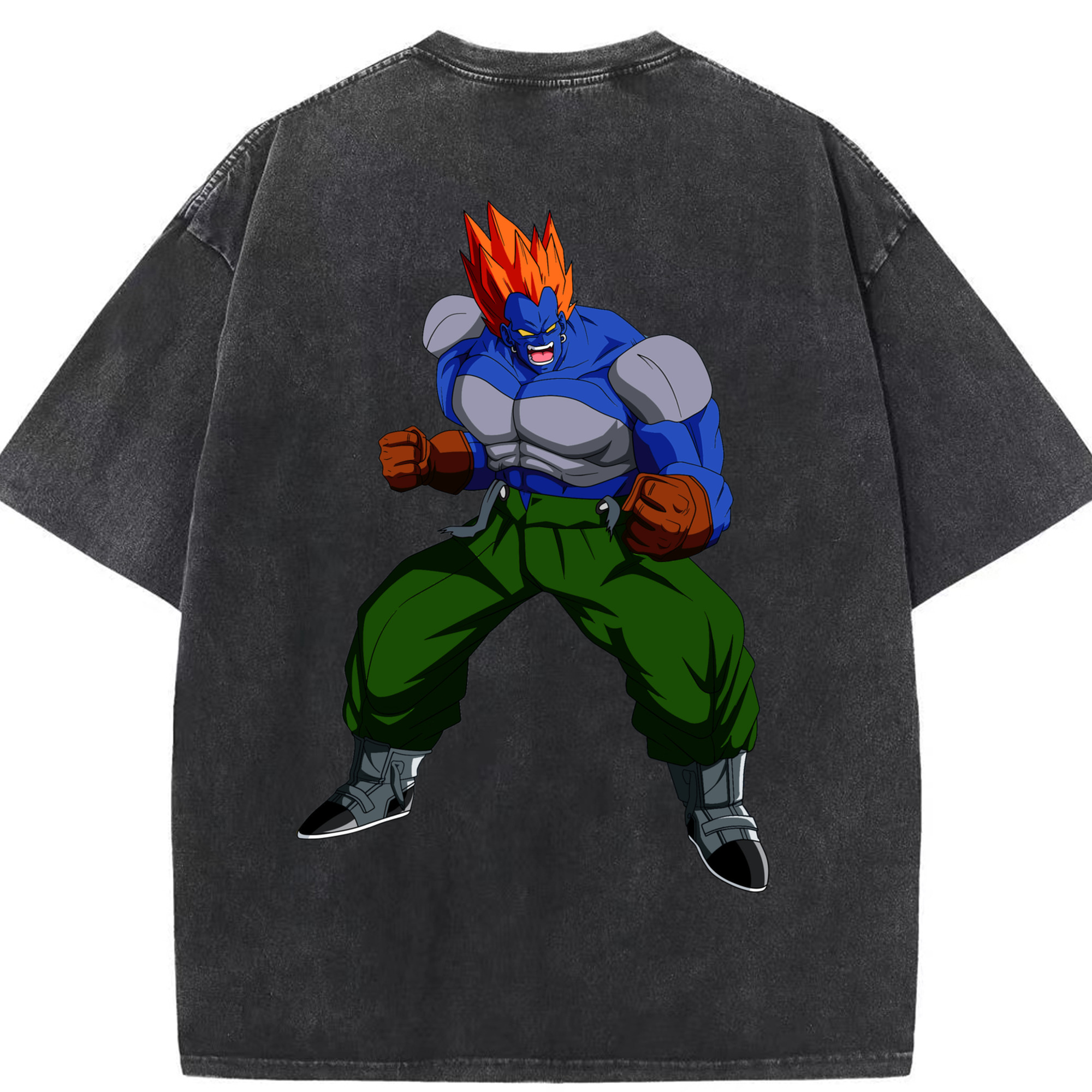 （画像用） ドラゴンボール DRAGON BALL 綿100% ヴィンテージ風 半袖Tシャツ（背面プリント）