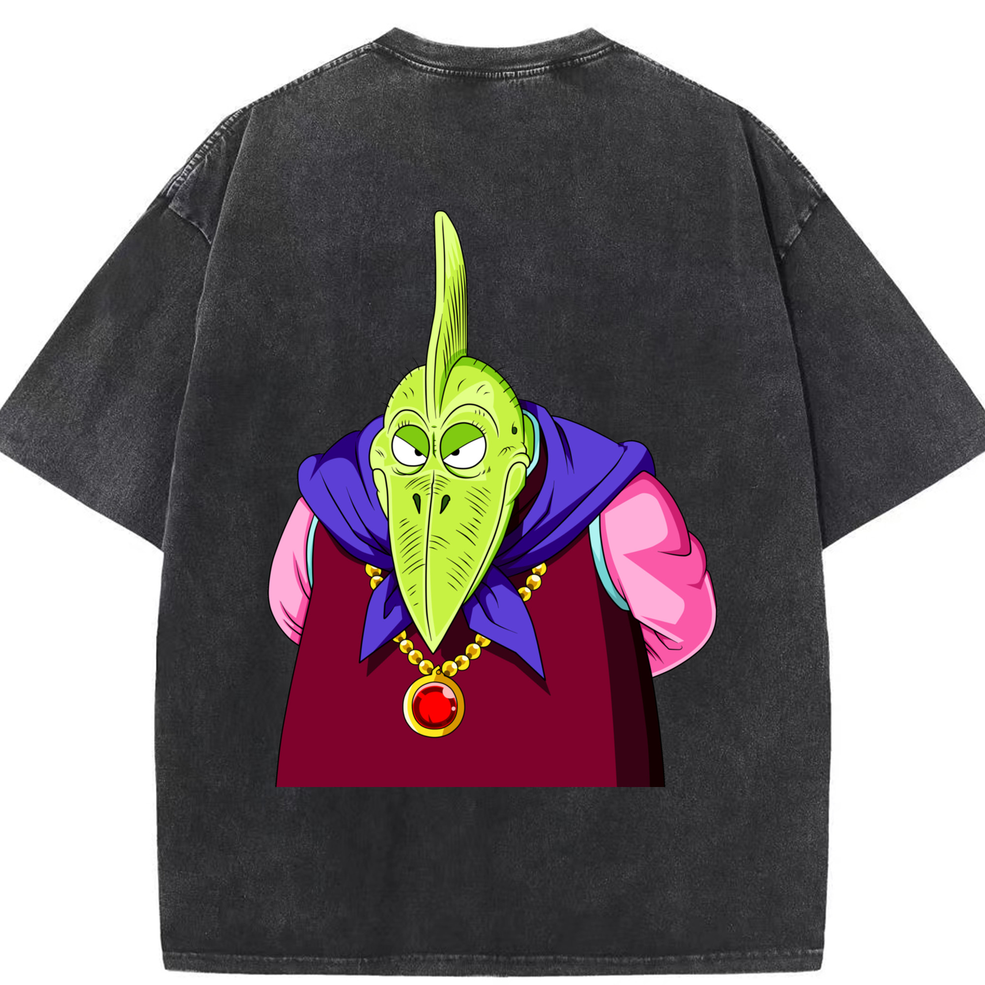 （画像用） ドラゴンボール DRAGON BALL 綿100% ヴィンテージ風 半袖Tシャツ（背面プリント）