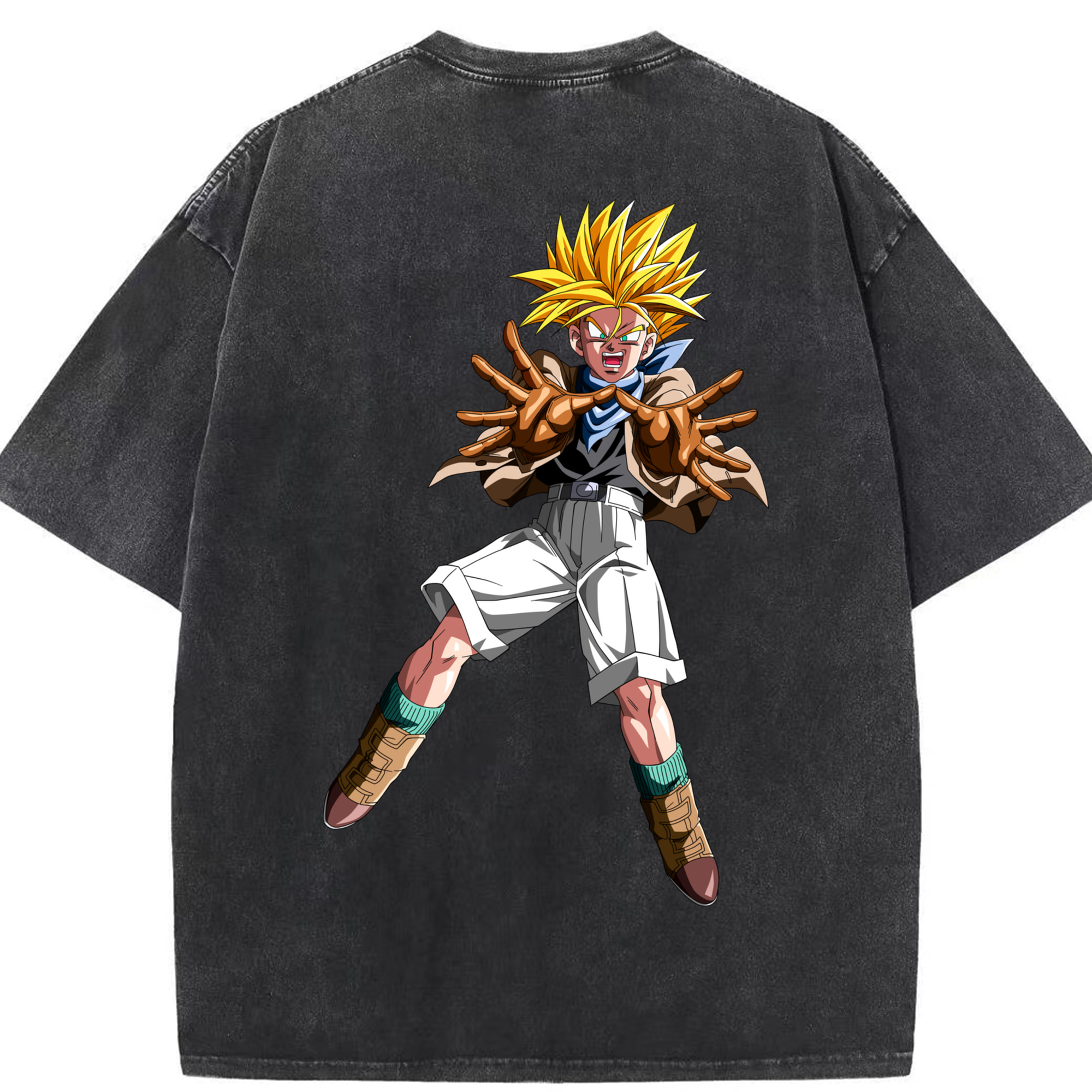 （画像用） ドラゴンボール DRAGON BALL 綿100% ヴィンテージ風 半袖Tシャツ（背面プリント）