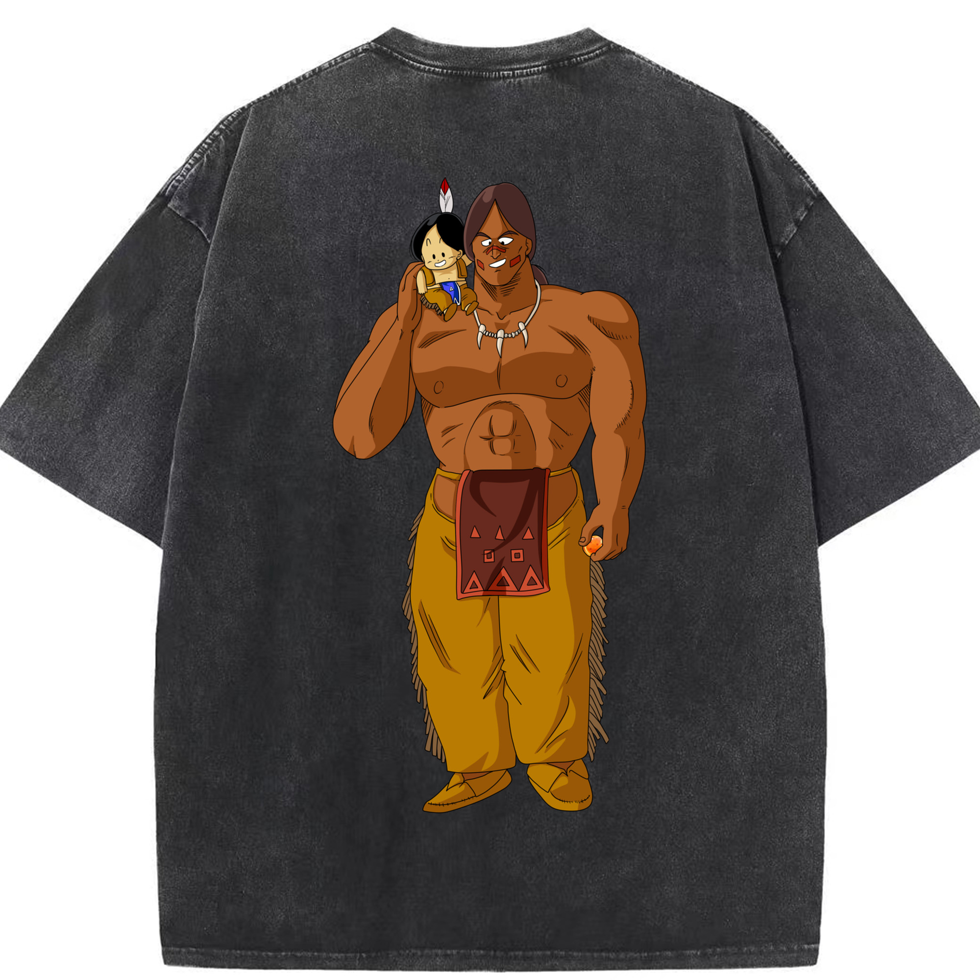 （画像用） ドラゴンボール DRAGON BALL 綿100% ヴィンテージ風 半袖Tシャツ（背面プリント）