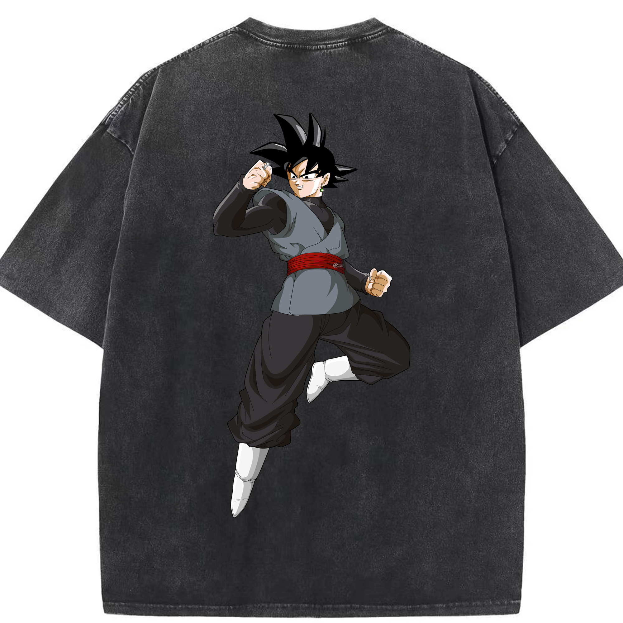 （画像用） ドラゴンボール ベジータ四世（Bejīta Yonsei）DRAGON BALL Vegeta IV 綿100% ヴィンテージ風 半袖Tシャツ（背面プリント）
