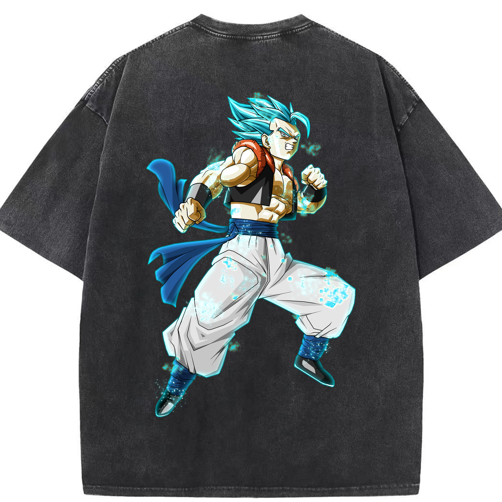 （画像用） ドラゴンボール ベジータ四世（Bejīta Yonsei）DRAGON BALL Vegeta IV 綿100% ヴィンテージ風 半袖Tシャツ（背面プリント）