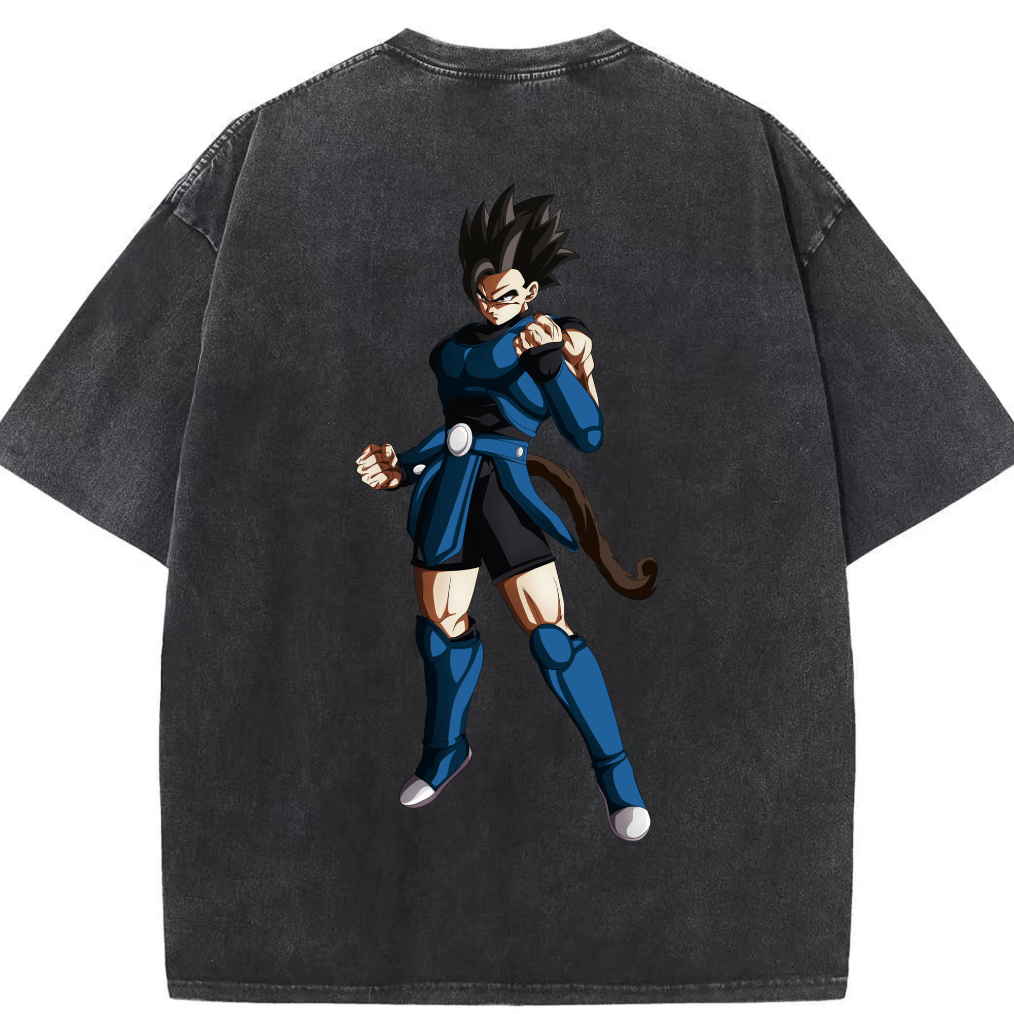 （画像用） ドラゴンボール 孫 悟飯（そんごはん）DRAGON BALL Son Gohan 綿100% ヴィンテージ風 半袖Tシャツ（背面プリント）
