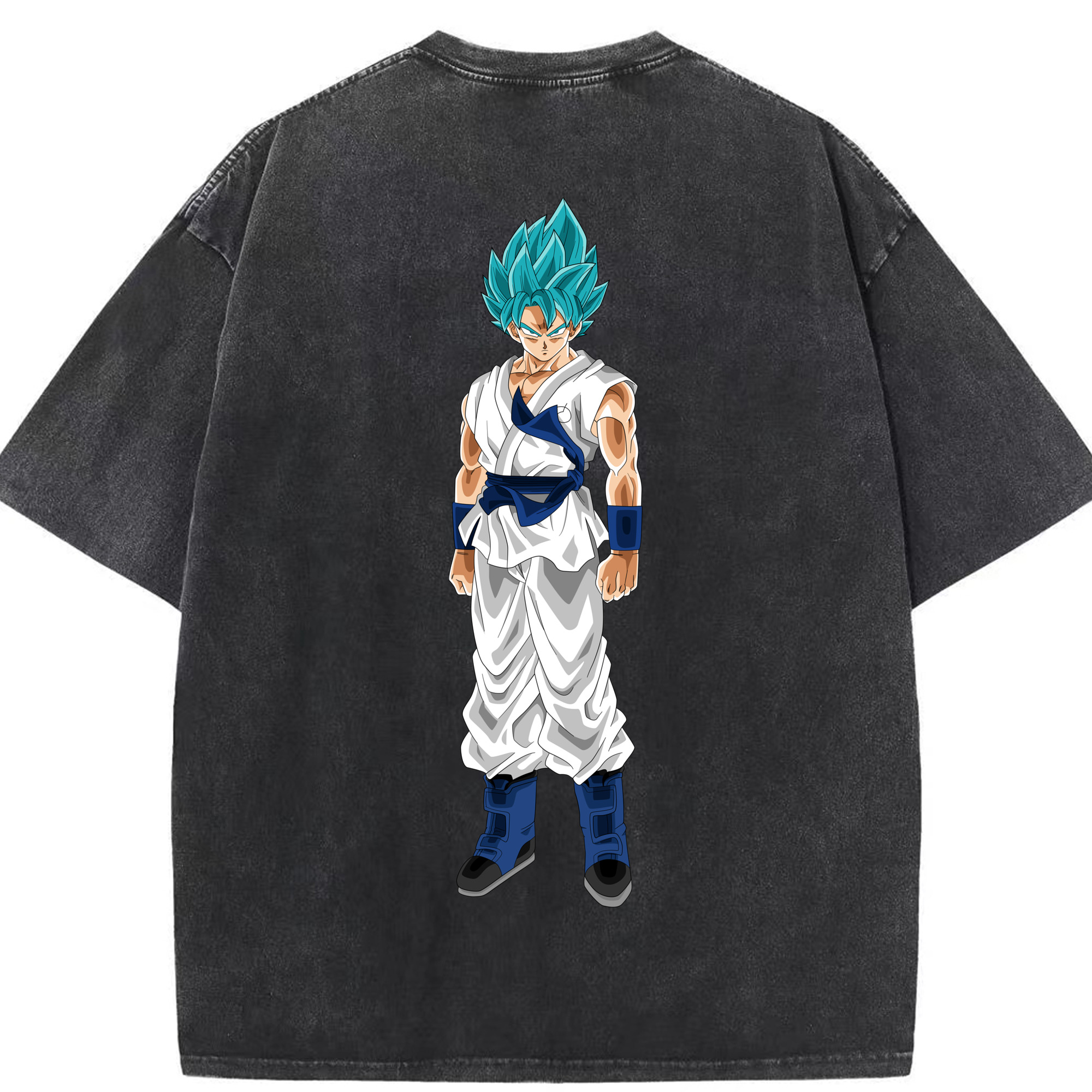 （画像用） ドラゴンボール 孫 悟飯（そんごはん）DRAGON BALL Son Gohan 綿100% ヴィンテージ風 半袖Tシャツ（背面プリント）
