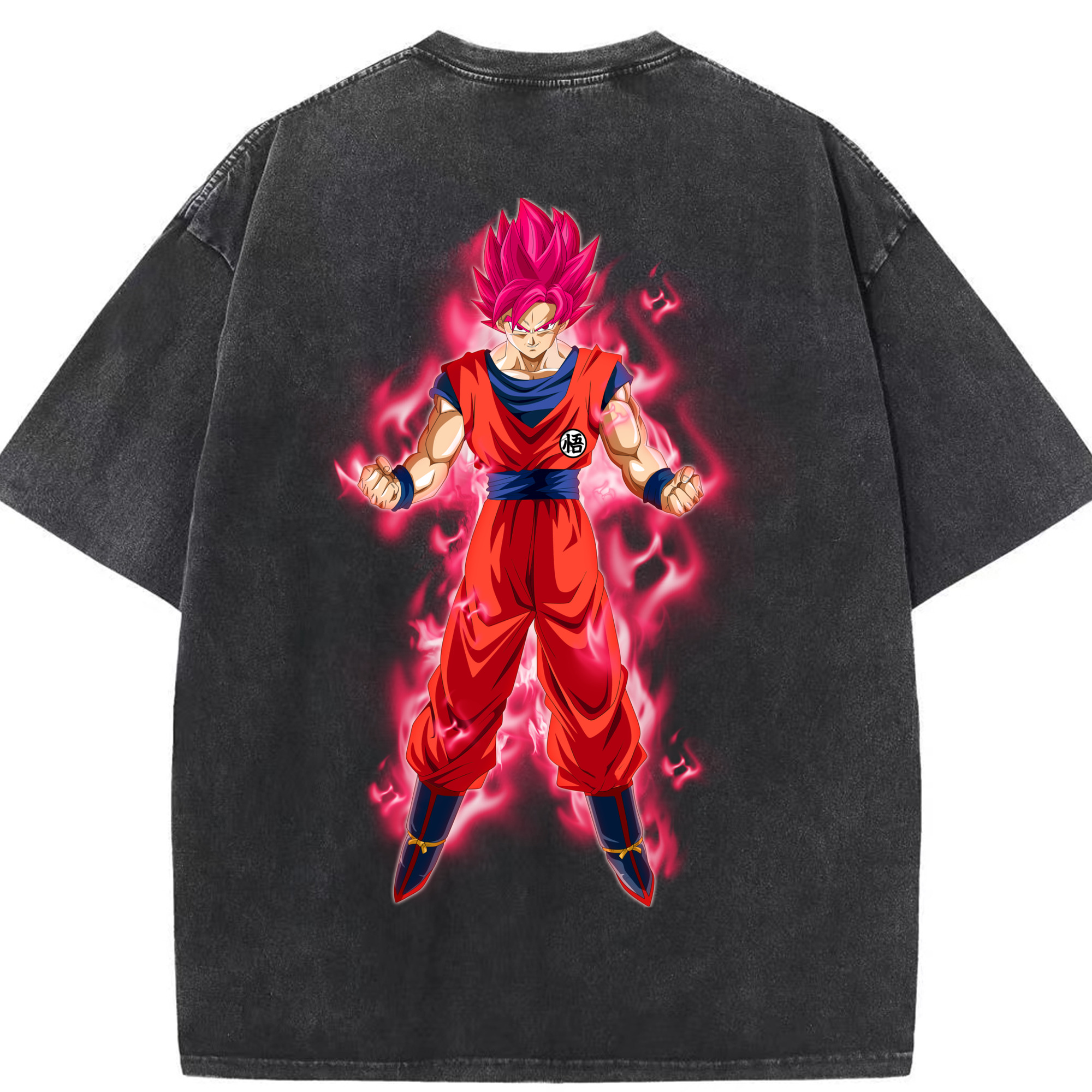 （画像用） ドラゴンボール 孫 悟飯（そんごはん）DRAGON BALL Son Gohan 綿100% ヴィンテージ風 半袖Tシャツ（背面プリント）