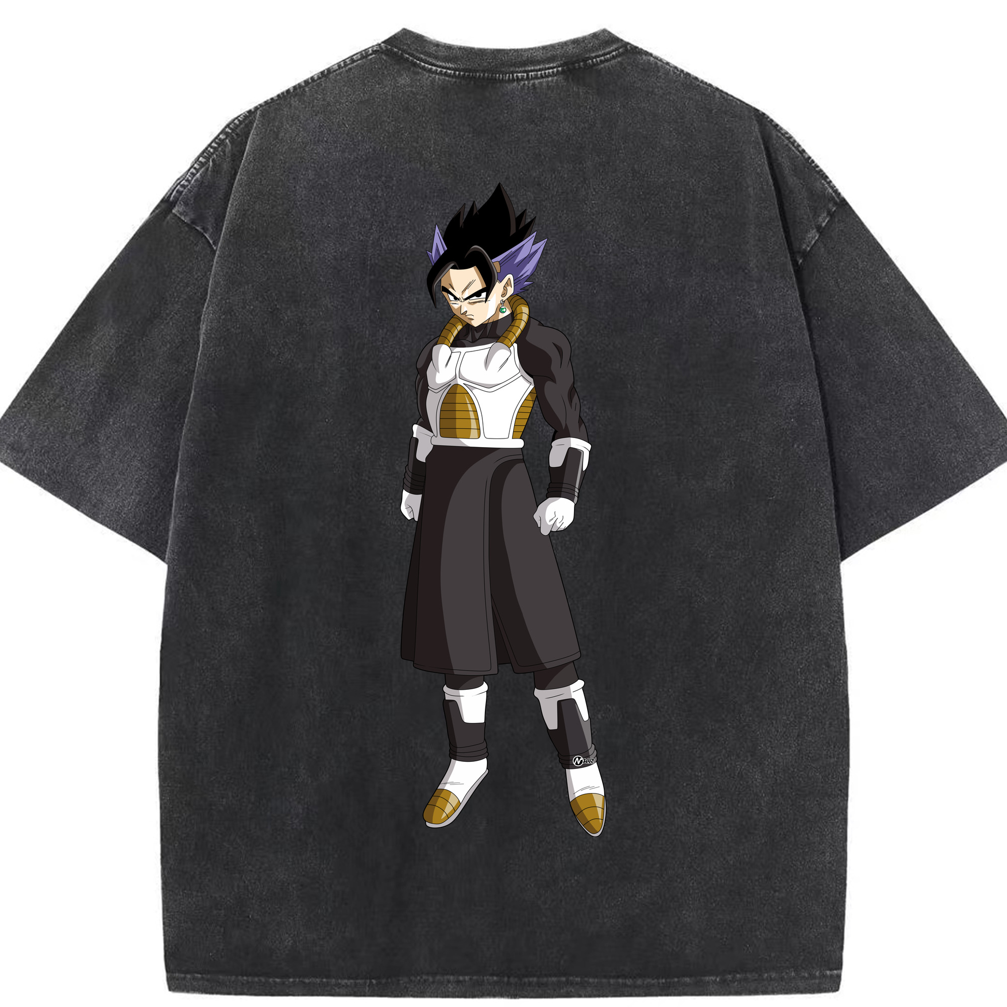 （画像用） ドラゴンボール ベジット DRAGON BALL Vegetto 綿100% ヴィンテージ風 半袖Tシャツ（背面プリント）