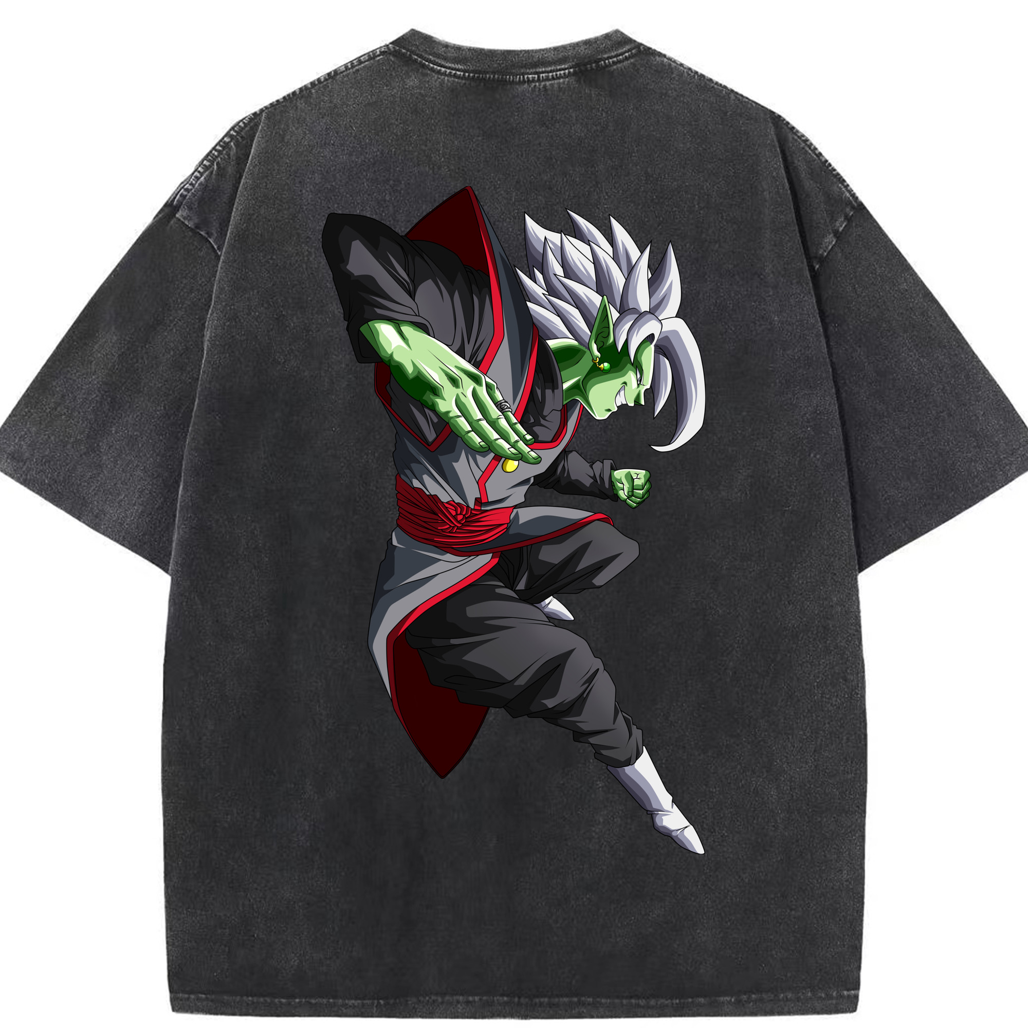 （画像用） ドラゴンボール ベジット DRAGON BALL Vegetto 綿100% ヴィンテージ風 半袖Tシャツ（背面プリント）