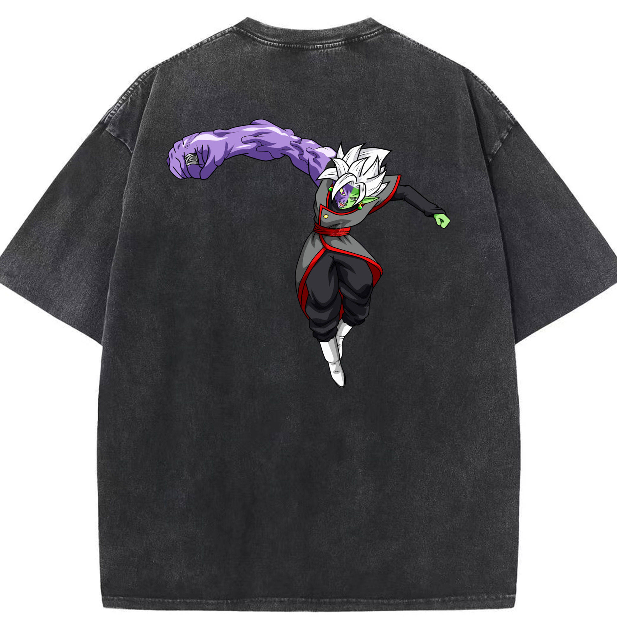 （画像用） ドラゴンボール ベジット DRAGON BALL Vegetto 綿100% ヴィンテージ風 半袖Tシャツ（背面プリント）