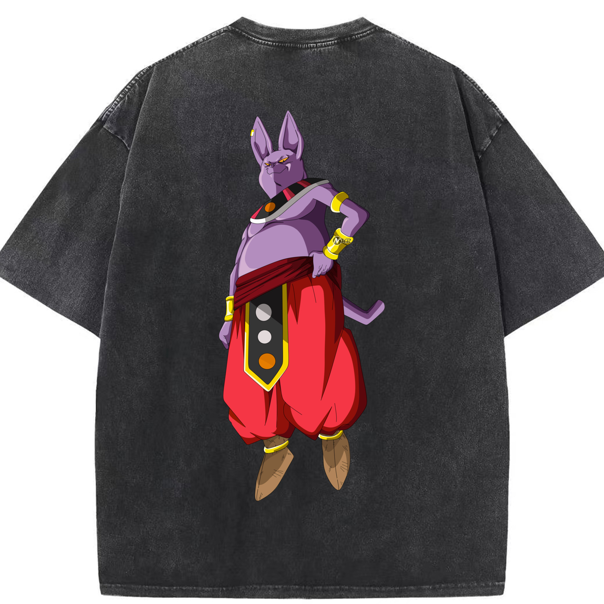 （画像用） ドラゴンボール シャンパ DRAGON BALL Champa 綿100% ヴィンテージ風 半袖Tシャツ（背面プリント）