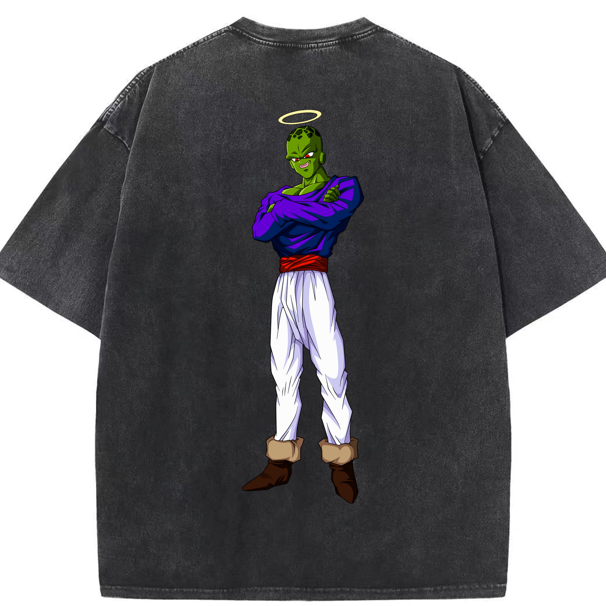 （画像用） ドラゴンボール パイクーハン DRAGON BALL Pikkon 綿100% ヴィンテージ風 半袖Tシャツ（背面プリント）