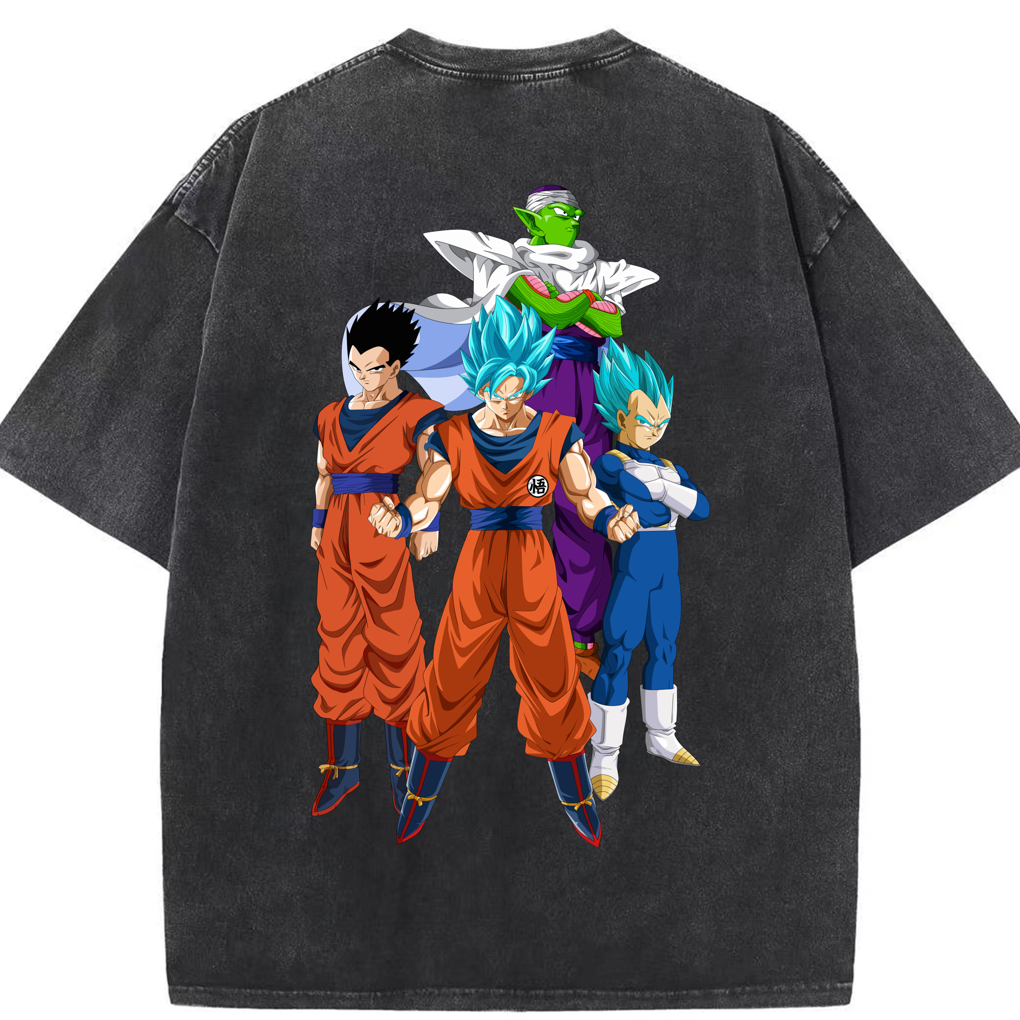 （画像用） ドラゴンボール DRAGON BALL 綿100% ヴィンテージ風 半袖Tシャツ（背面プリント）