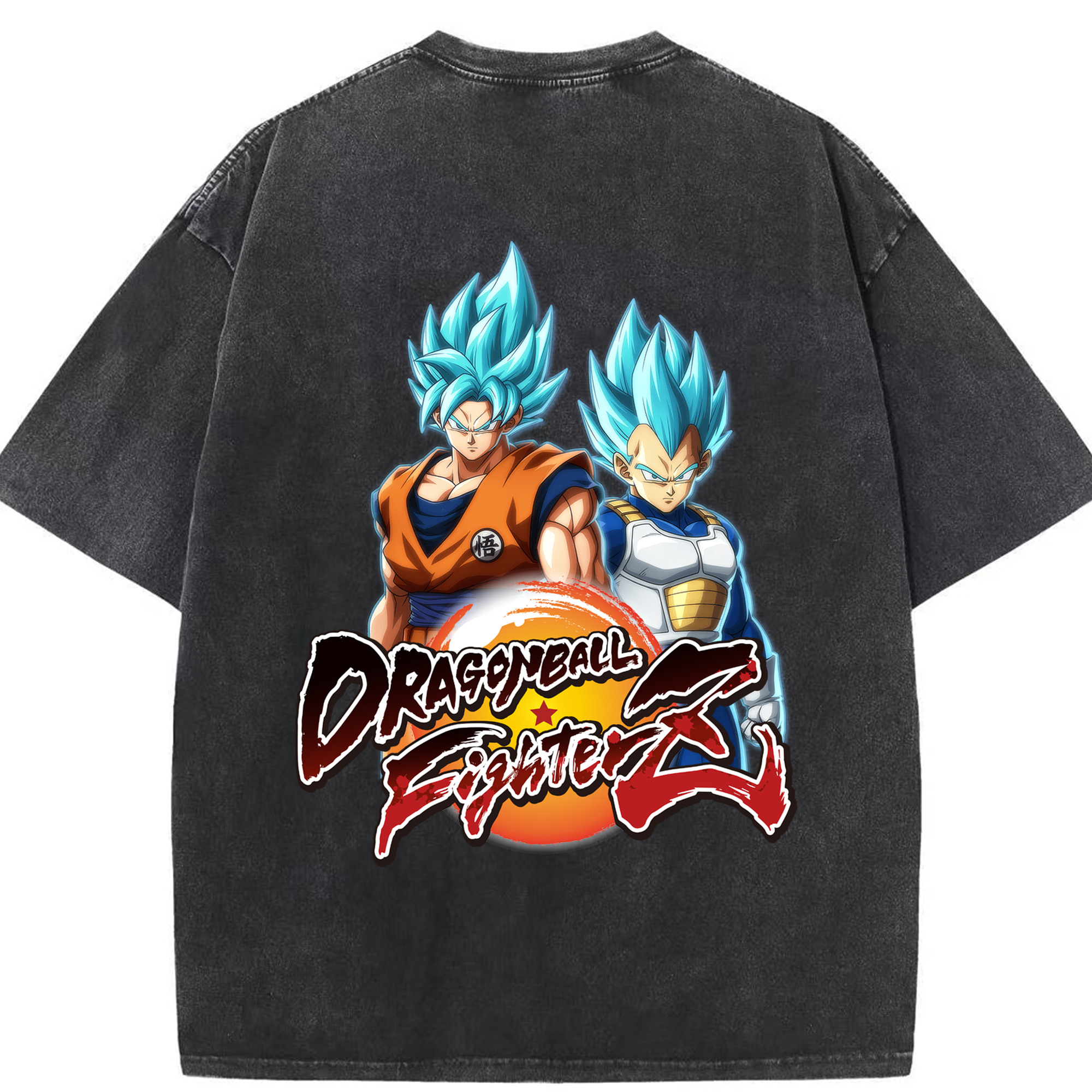 （画像用） ドラゴンボール DRAGON BALL 綿100% ヴィンテージ風 半袖Tシャツ（背面プリント）