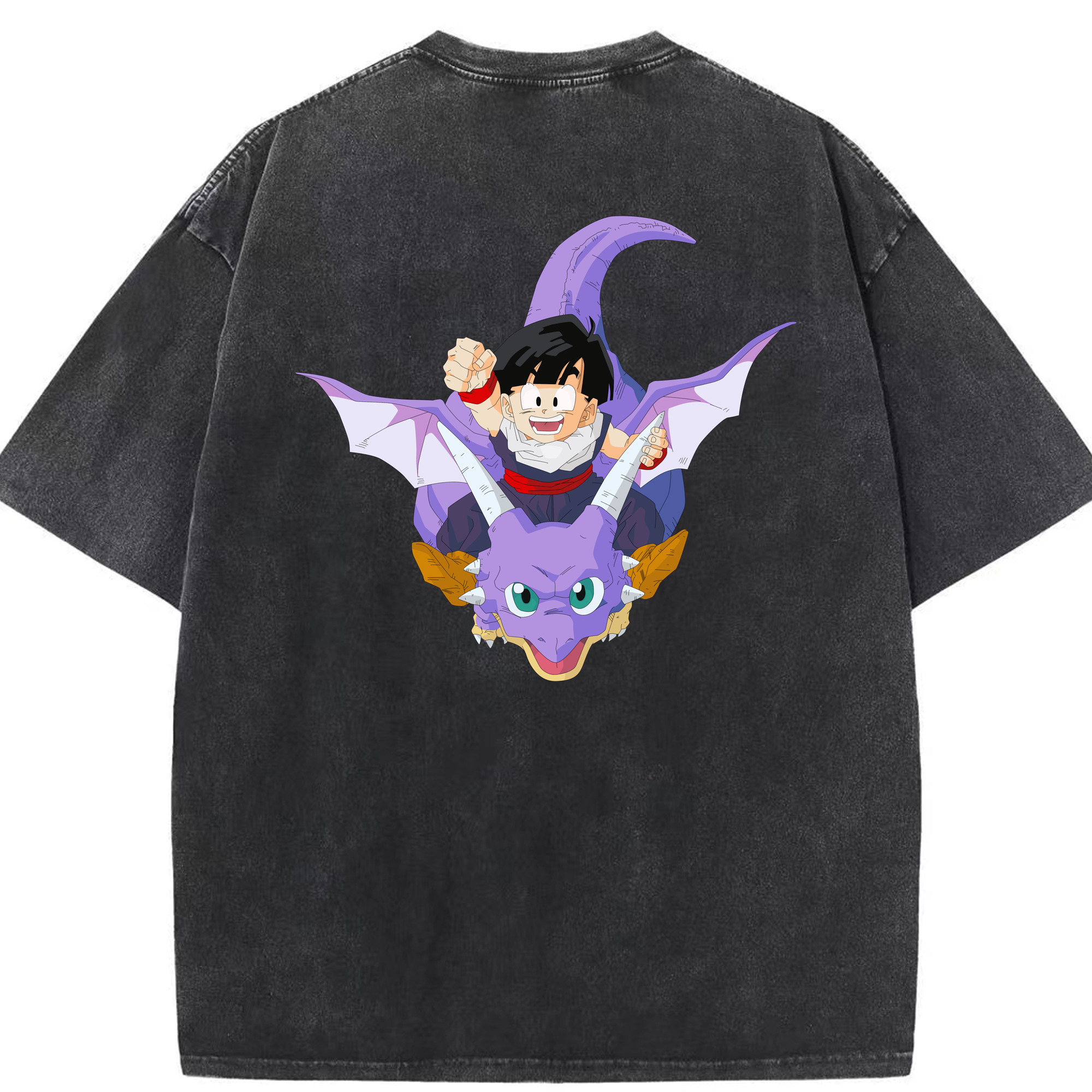 （画像用） ドラゴンボール DRAGON BALL 綿100% ヴィンテージ風 半袖Tシャツ（背面プリント）