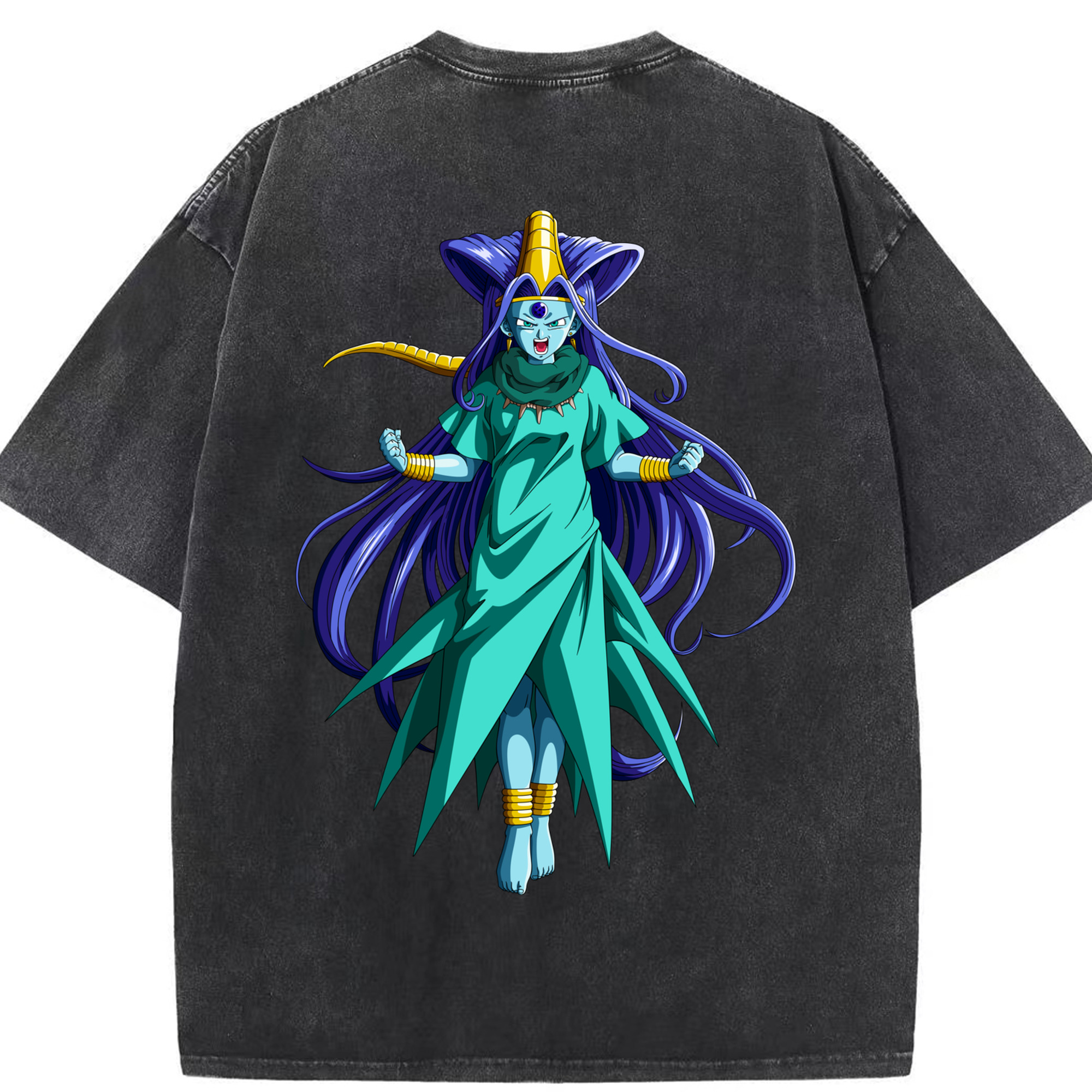 （画像用） ドラゴンボール DRAGON BALL 綿100% ヴィンテージ風 半袖Tシャツ（背面プリント）