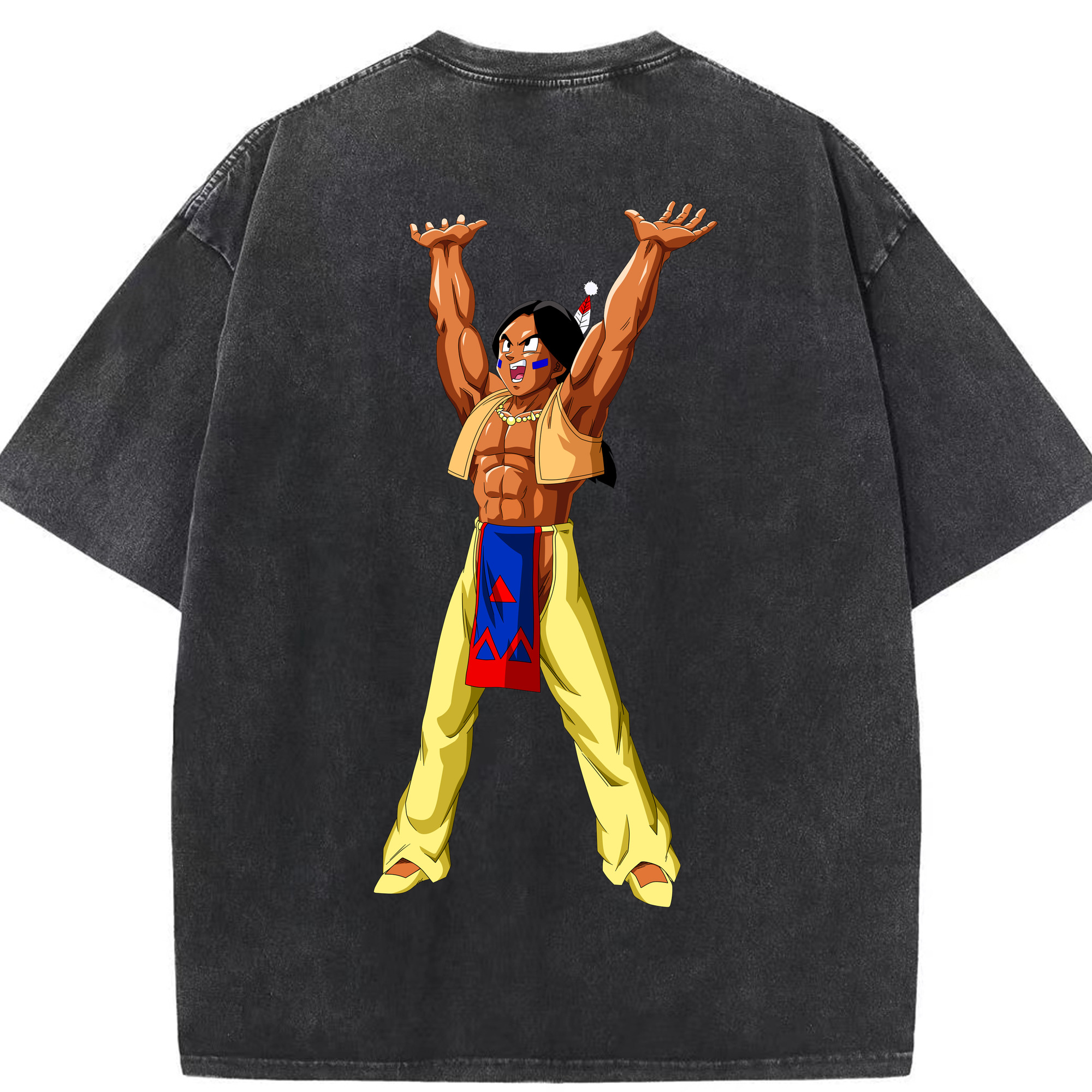 （画像用） ドラゴンボール DRAGON BALL 綿100% ヴィンテージ風 半袖Tシャツ（背面プリント）