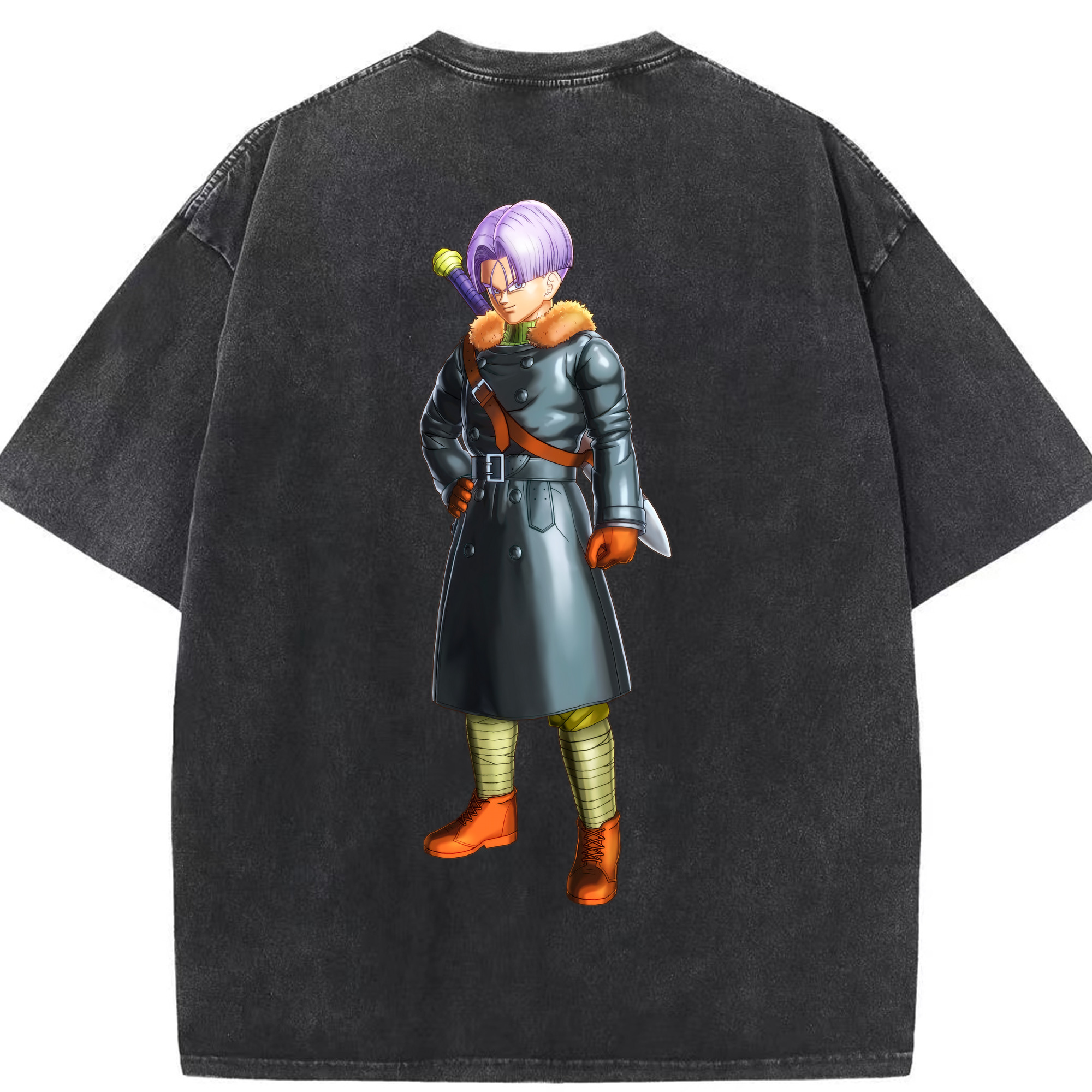 （画像用） ドラゴンボール DRAGON BALL 綿100% ヴィンテージ風 半袖Tシャツ（背面プリント）