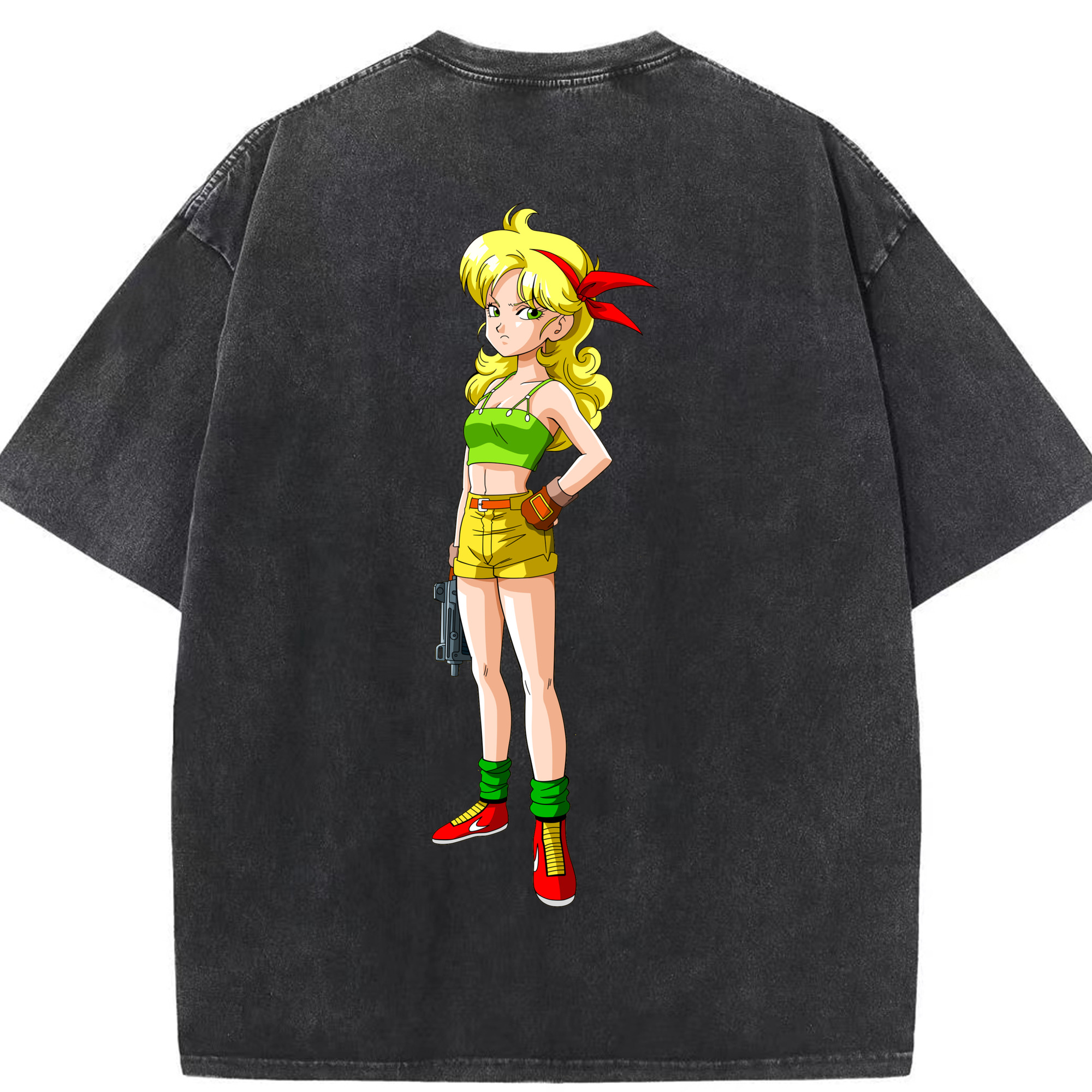 （画像用） ドラゴンボール DRAGON BALL 綿100% ヴィンテージ風 半袖Tシャツ（背面プリント）