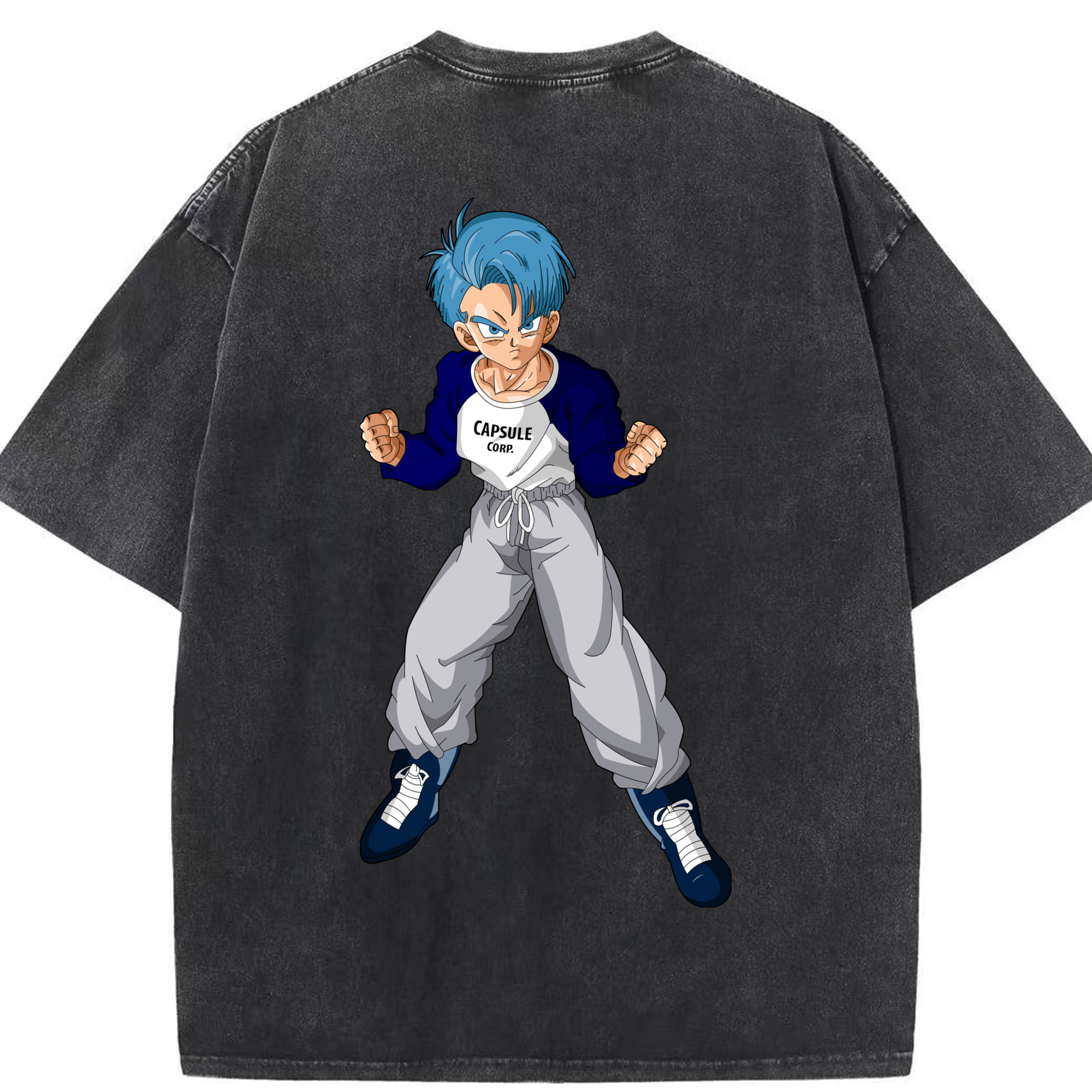 （画像用） ドラゴンボール DRAGON BALL 綿100% ヴィンテージ風 半袖Tシャツ（背面プリント）