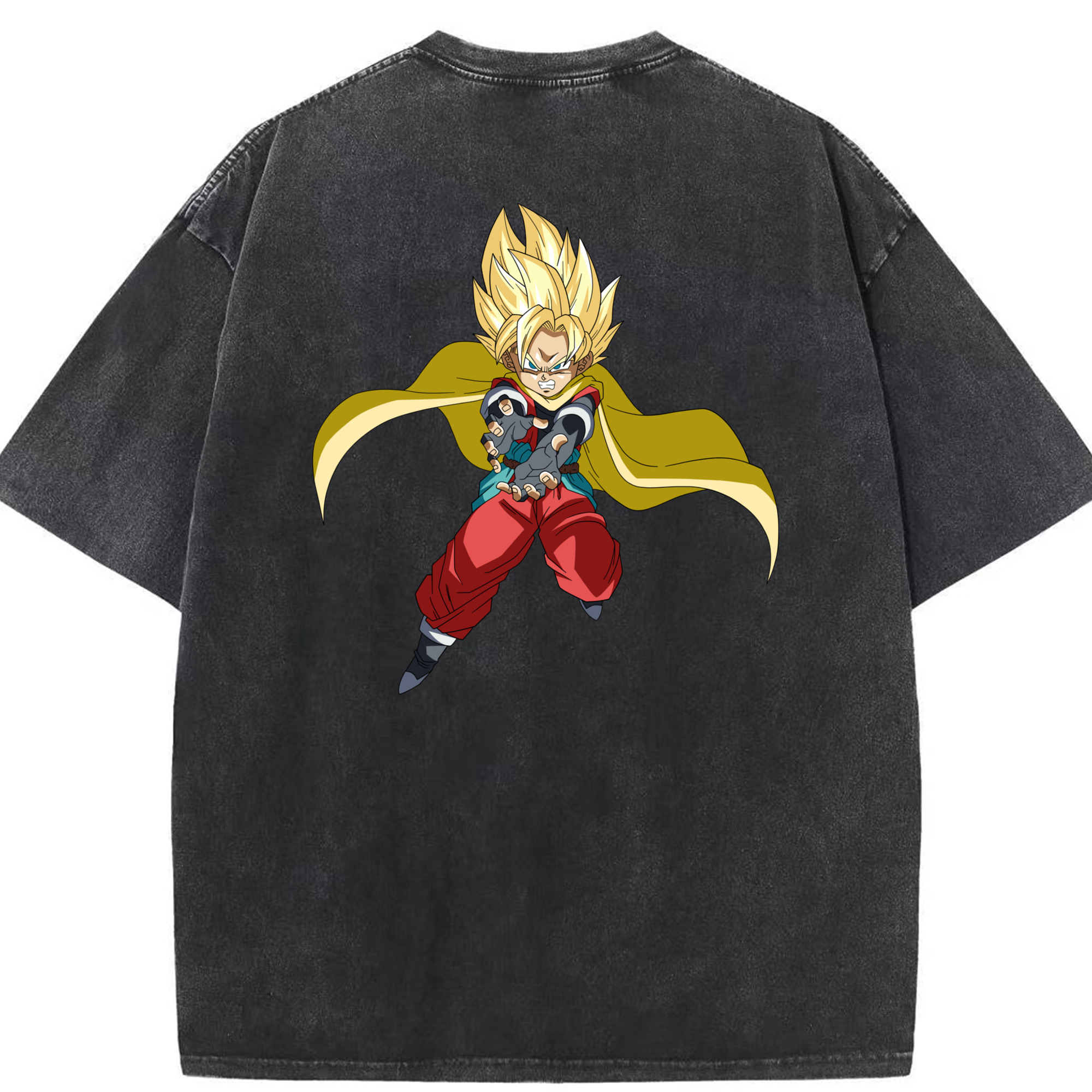 （画像用） ドラゴンボール DRAGON BALL 綿100% ヴィンテージ風 半袖Tシャツ（背面プリント）