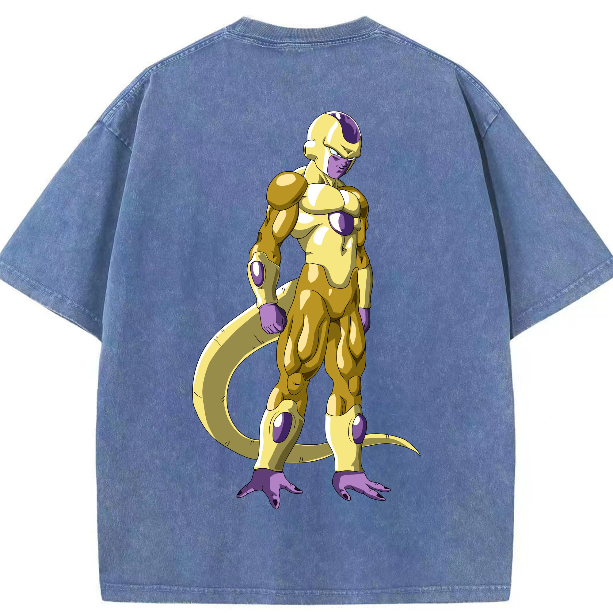 （画像用） ドラゴンボール フリーザ DRAGON BALL Frieza 綿100% ヴィンテージ風 半袖Tシャツ（背面プリント）