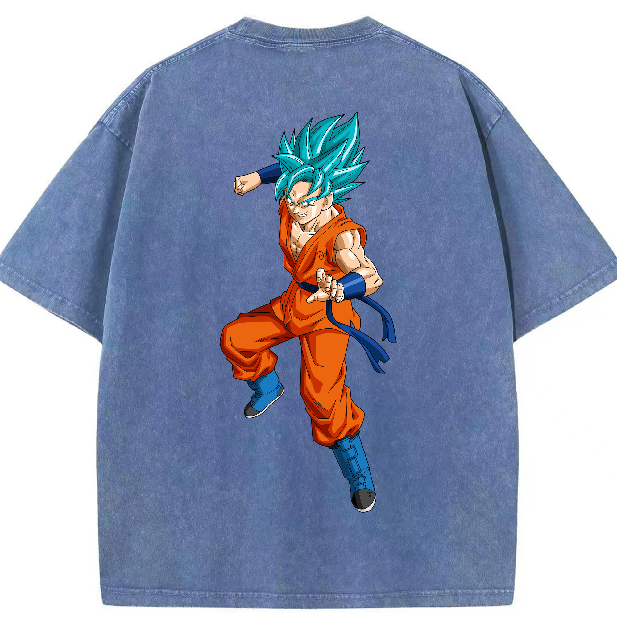 （画像用） ドラゴンボール ベジット DRAGON BALL Vegetto 綿100% ヴィンテージ風 半袖Tシャツ（背面プリント）