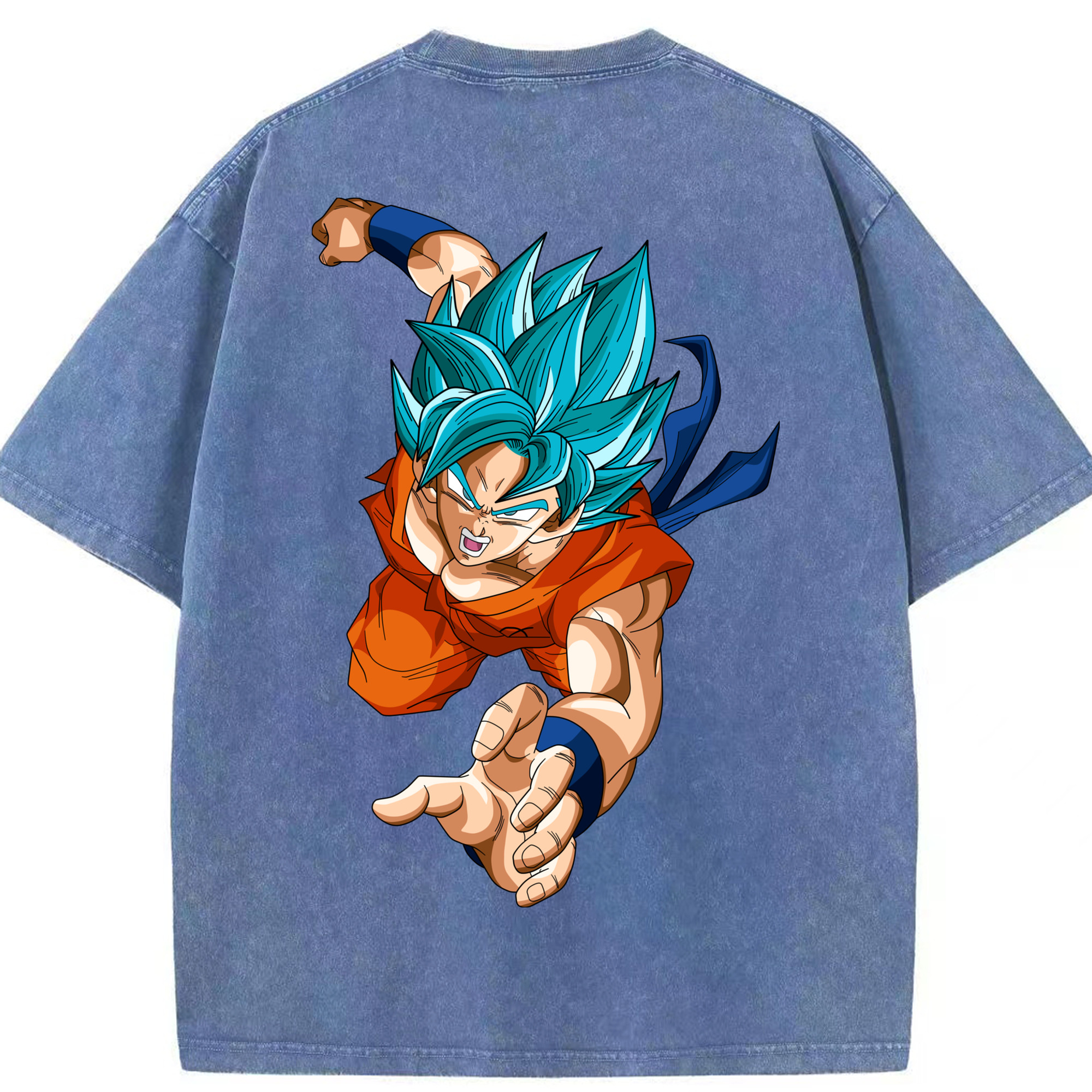 （画像用） ドラゴンボール ベジット DRAGON BALL Vegetto 綿100% ヴィンテージ風 半袖Tシャツ（背面プリント）