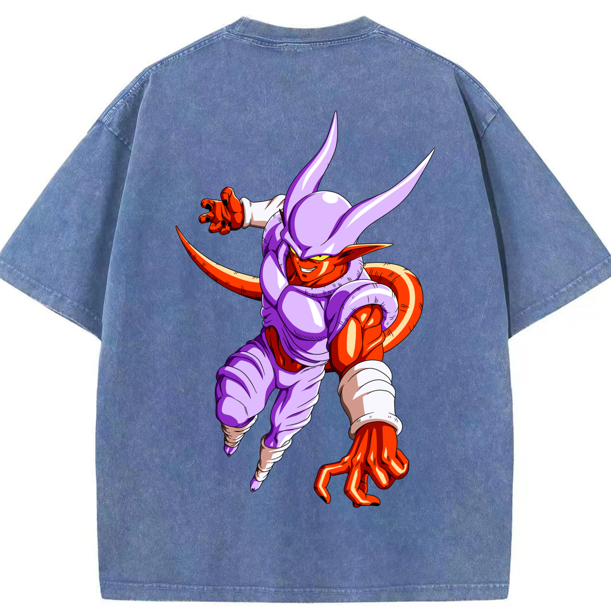 （画像用） ドラゴンボール ジャネンバ DRAGON BALL Janemba 綿100% ヴィンテージ風 半袖Tシャツ（背面プリント）